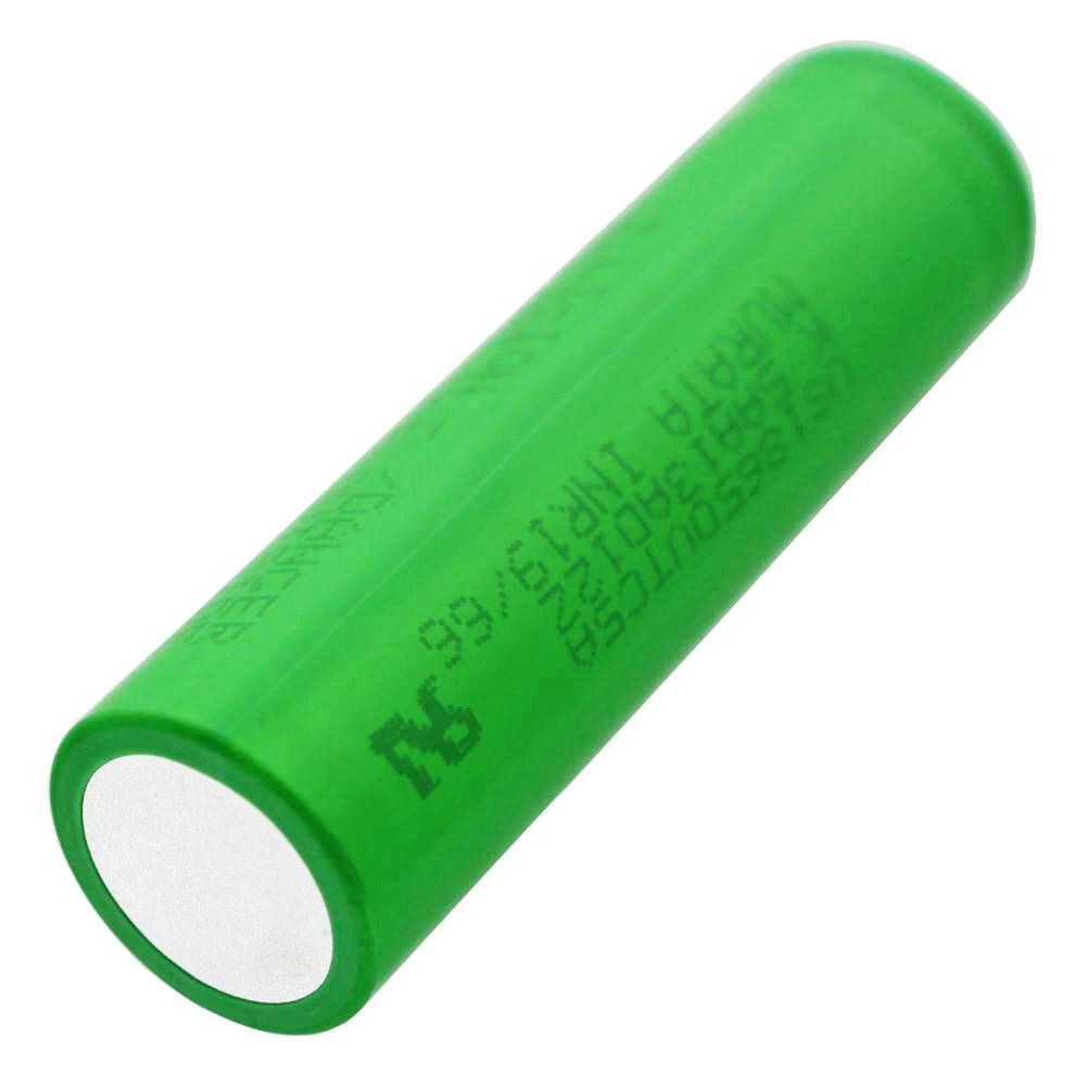 Sony Konion US18650VTC5A 2600mAh, 3,6V - 3,7V 2600mAh 65x18,2mm maximal 35A Stromabgabe Flat Top inkl. Akkuschutzbox