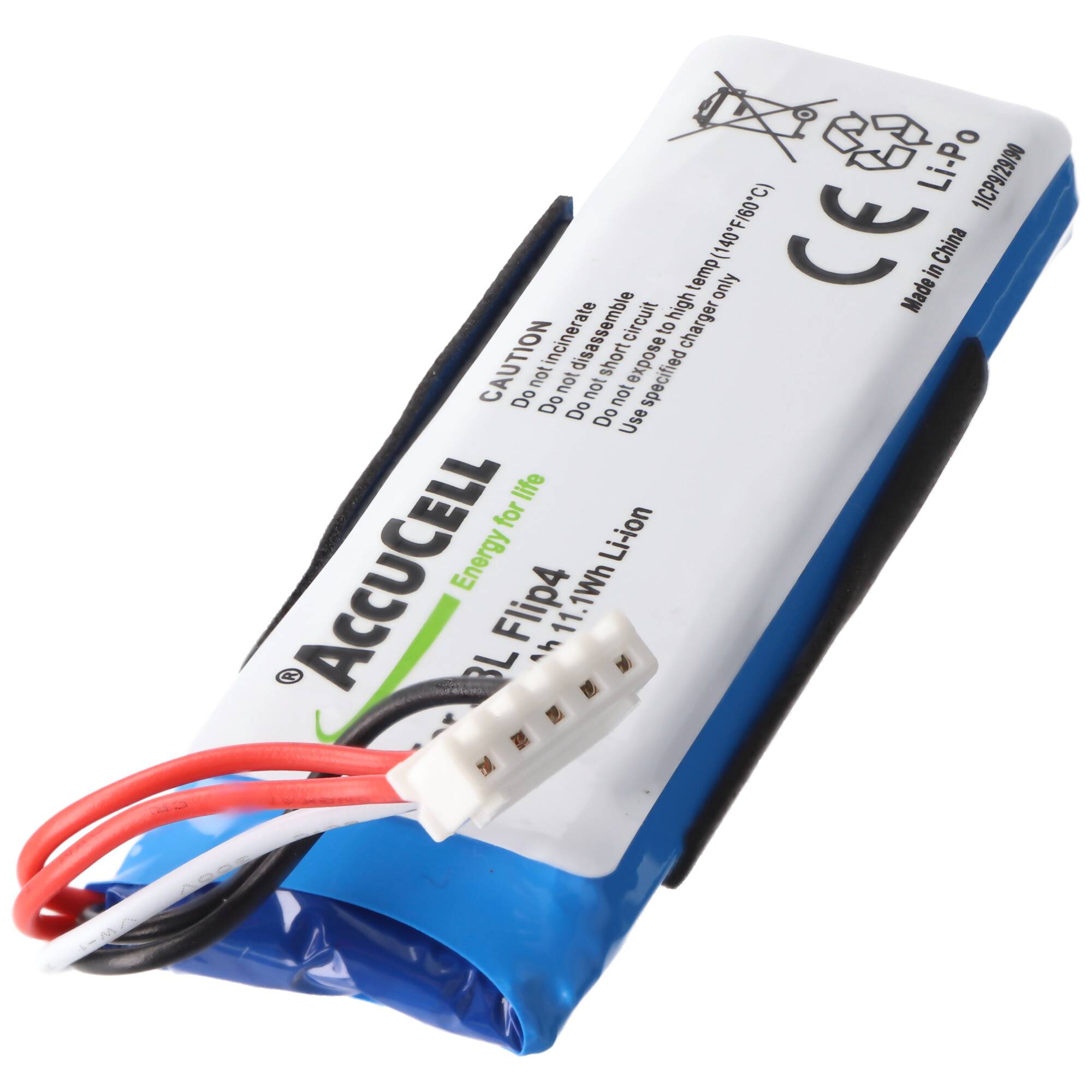 Akku passend für JBL Flip 4 Akku FLIP 4 SPECIAL EDITION GSP872693 01 Li-Polymer, 3,7 Volt 3000mAh max. 11,1Wh