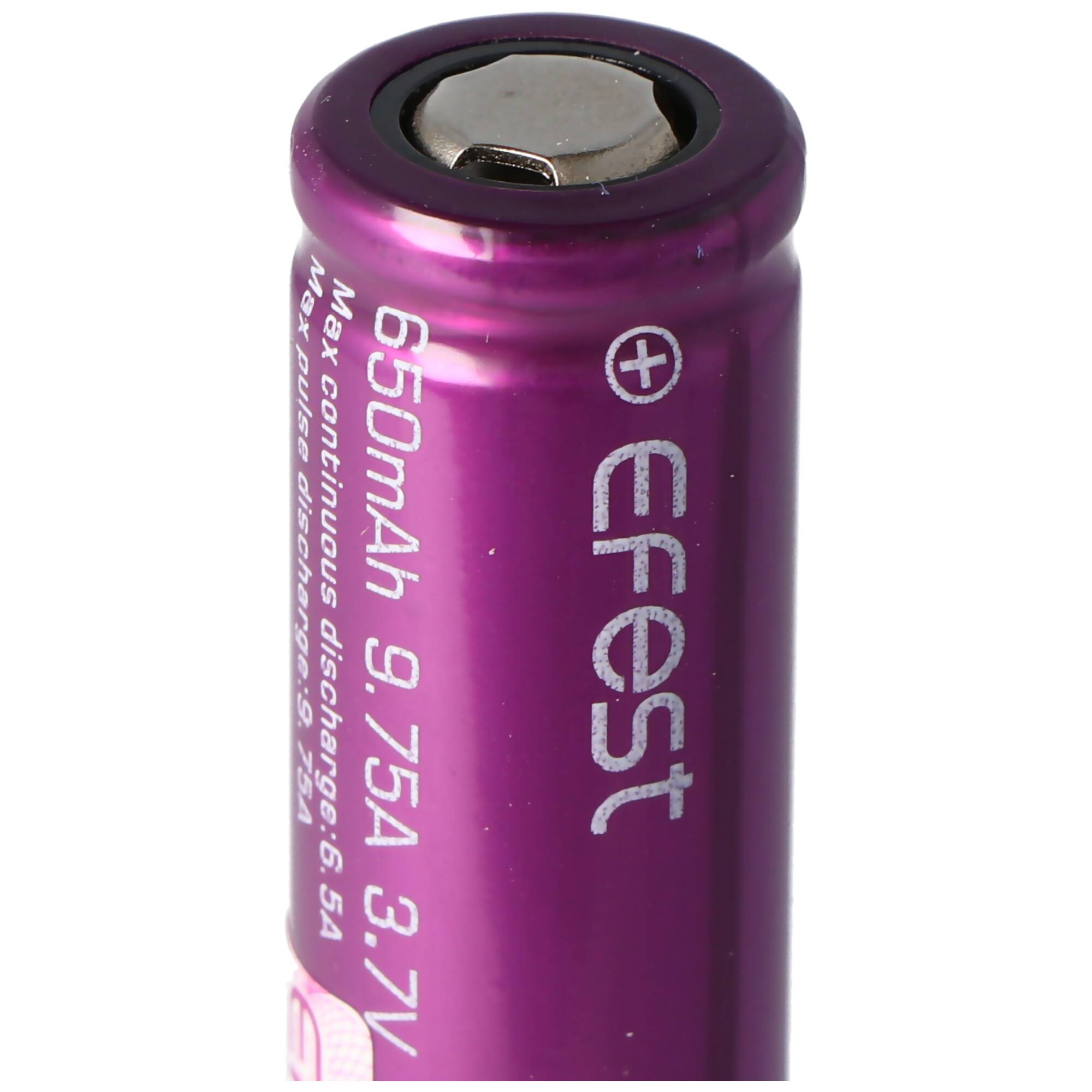 Efest IMR 14500 - 650mAh 3,6V - 3,7V Li-Ion-Akku (Pluspol flach)