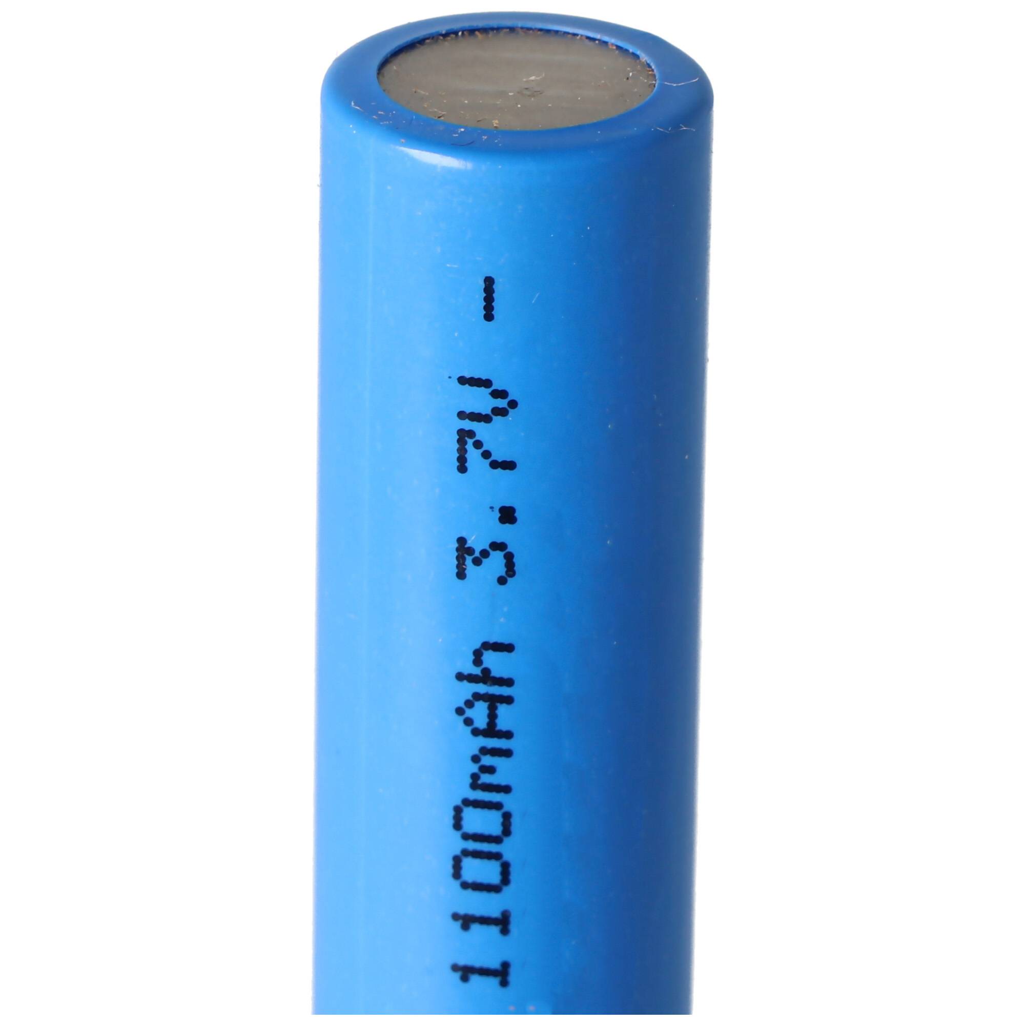 INR 14650 - 1100mAh 3,7V Li-Ion-Akku ungeschützt