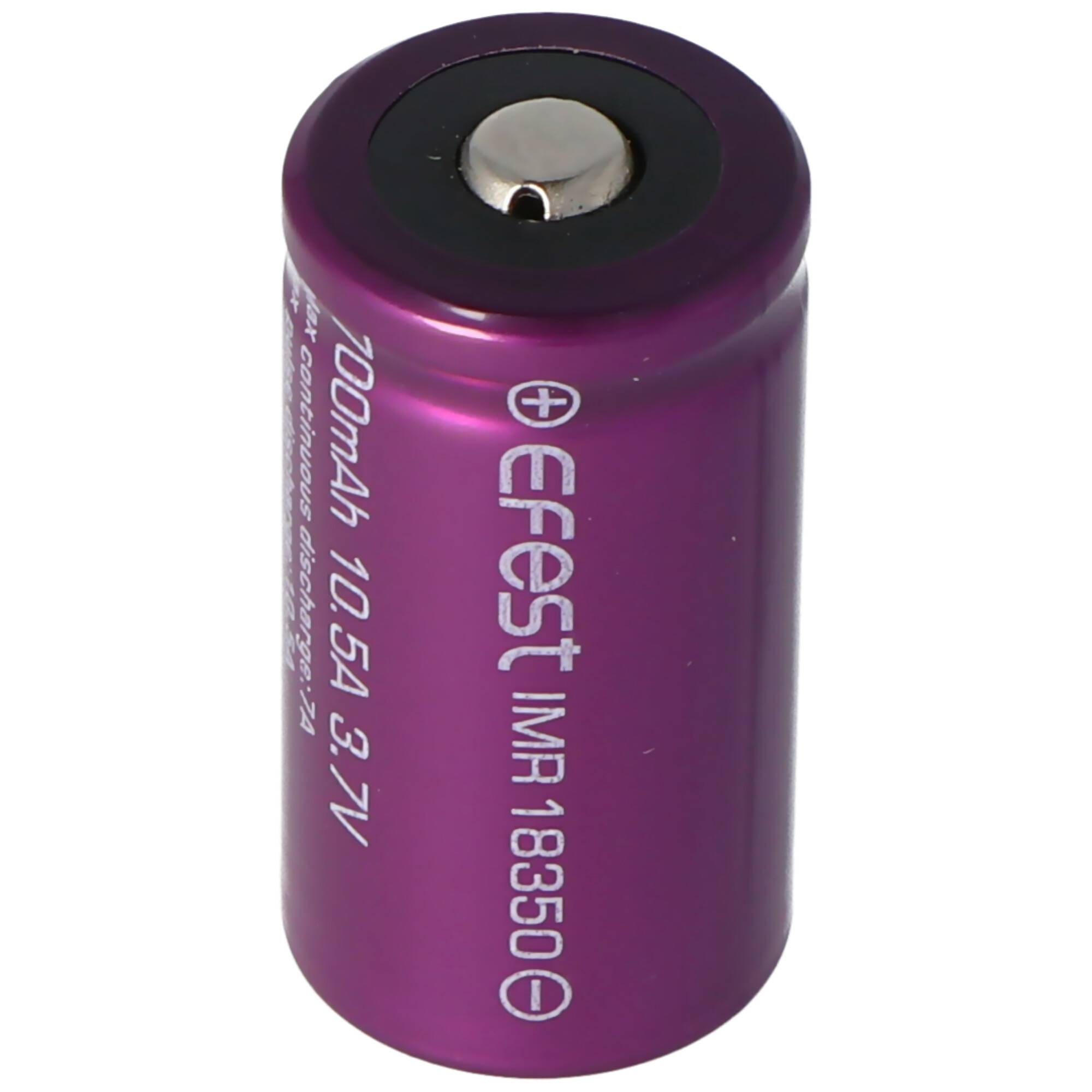 Efest Purple IMR18350 - 700mAh 3,7V Li-Ion-Akku (Pluspol erhöht)