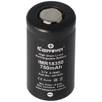 Keeppower IMR18350 - 750mAh, 3,7V (8A) Li-Ion-Akku Keeppower IMR18350 - 750mAh, 3,7V (8A) Li-Ion-Akku