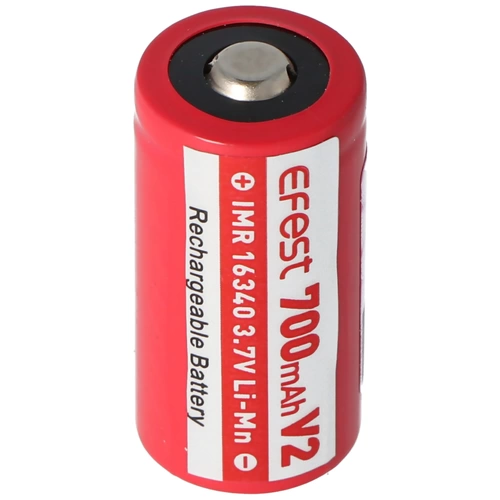 Efest IMR 16340 V2 700mAh 3,7V Pluspol erhöht LiMn (IMR) Akku Efest IMR 16340 V2 700mAh 3,7V Pluspol erhöht LiMn (IMR) Akku