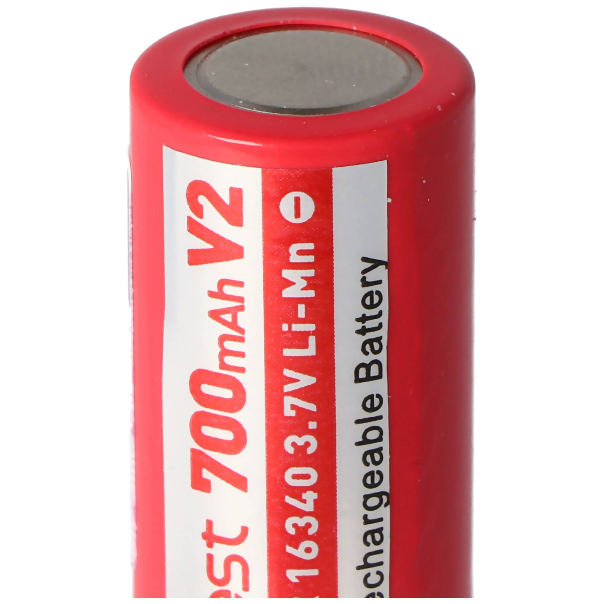 Efest IMR 16340 V2 700mAh 3,7V Pluspol erhöht LiMn (IMR) Akku