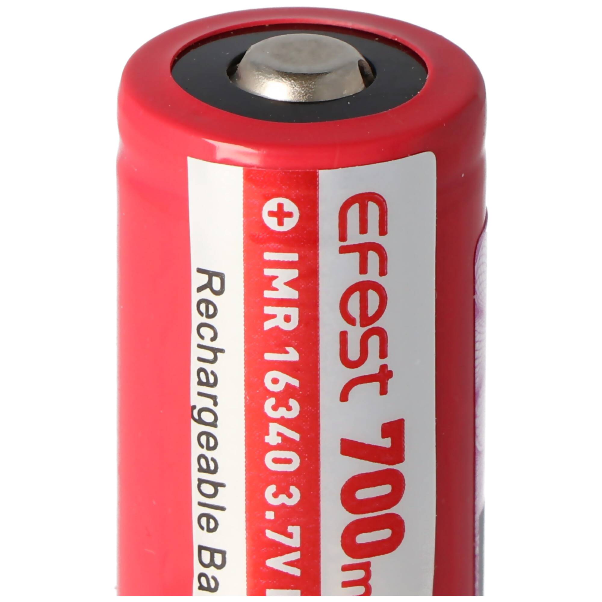 Efest IMR 16340 V2 700mAh 3,7V Pluspol erhöht LiMn (IMR) Akku