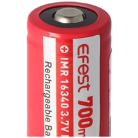 Efest IMR 16340 V2 700mAh 3,7V Pluspol erhöht LiMn (IMR) Akku Efest IMR 16340 V2 700mAh 3,7V Pluspol erhöht LiMn (IMR) Akku