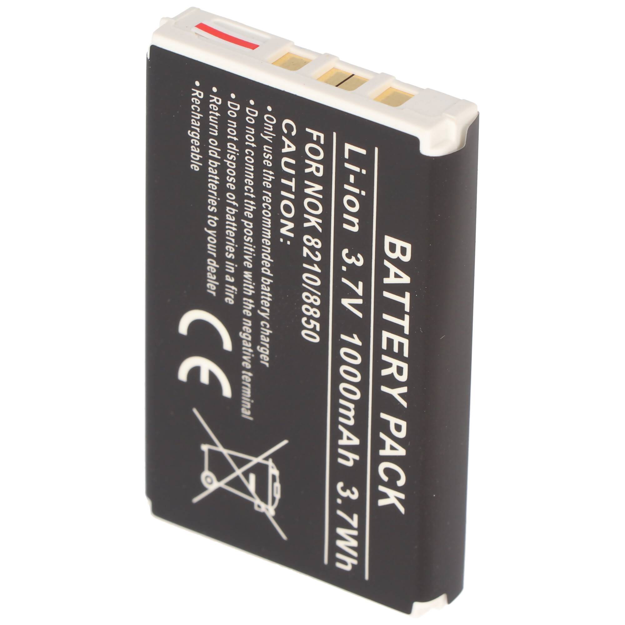 Akku passend für Nokia 8210, 8850, Li-Ion, 3,7V, 1000mAh, 3,7Wh