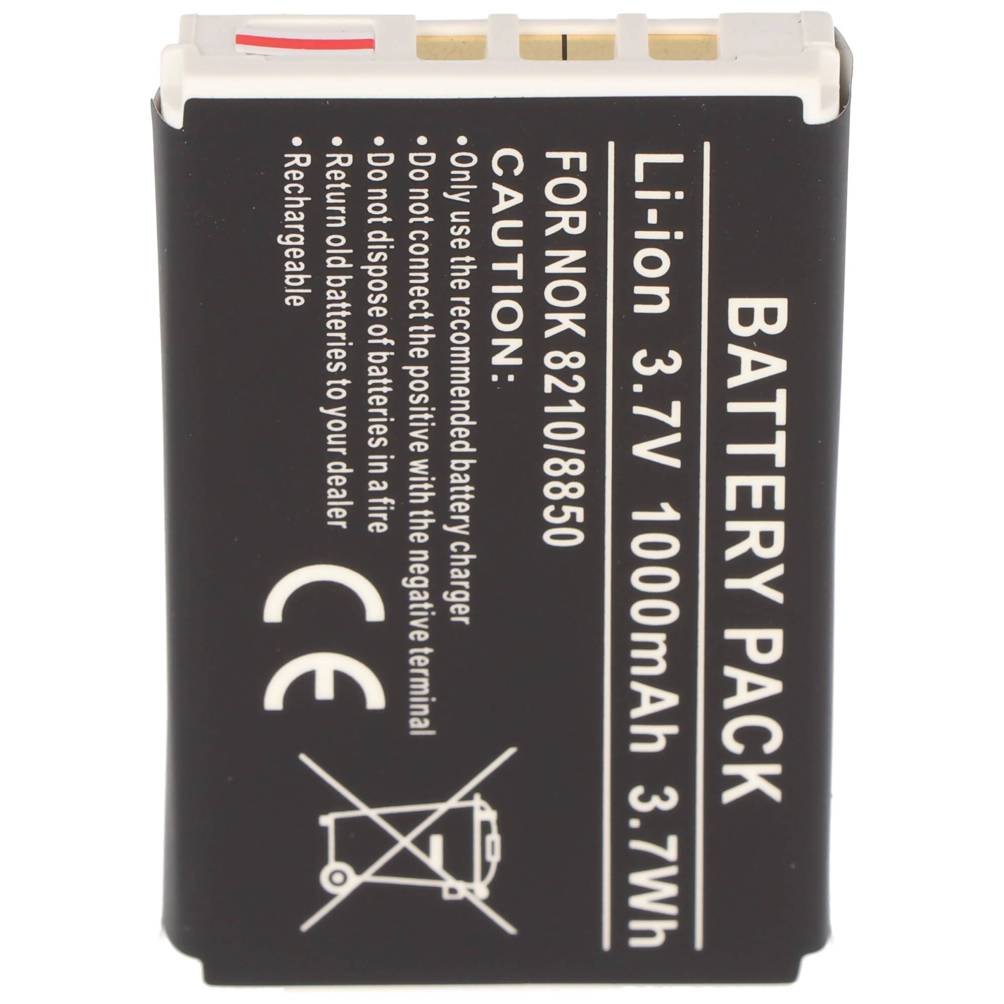 Akku passend für Nokia 8210, 8850, Li-Ion, 3,7V, 1000mAh, 3,7Wh