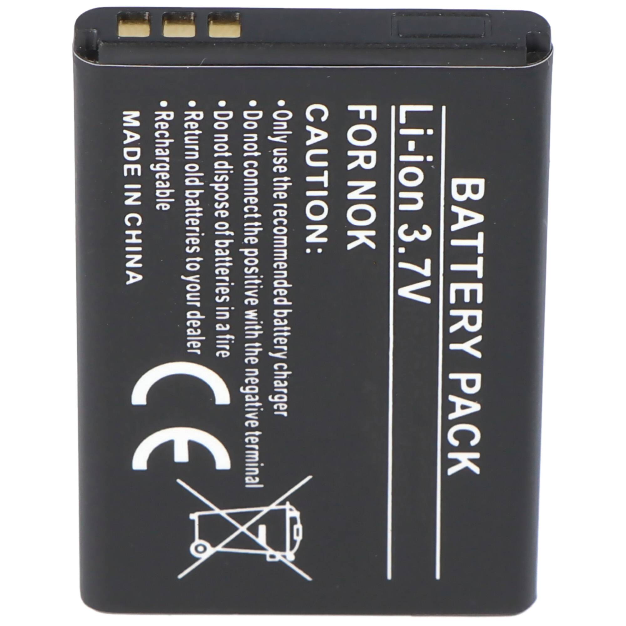 Akku passend für Nokia 5100, 6100, 7200, Li-Ion, 3,7V, 900mAh, 3,33Wh