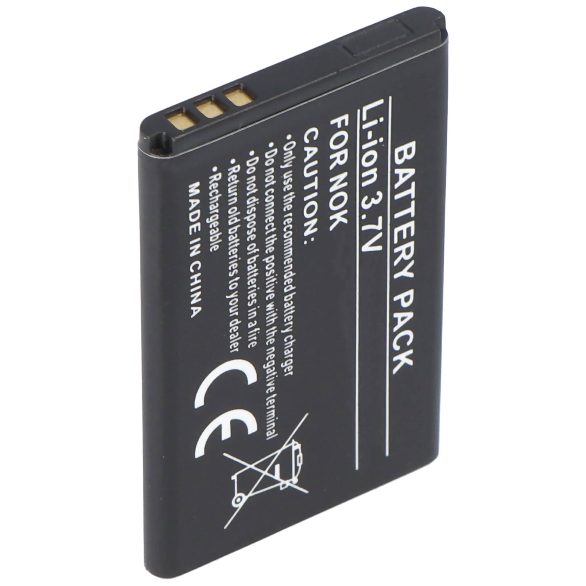 Akku passend für Nokia 5100, 6100, 7200, Li-Ion, 3,7V, 900mAh, 3,33Wh