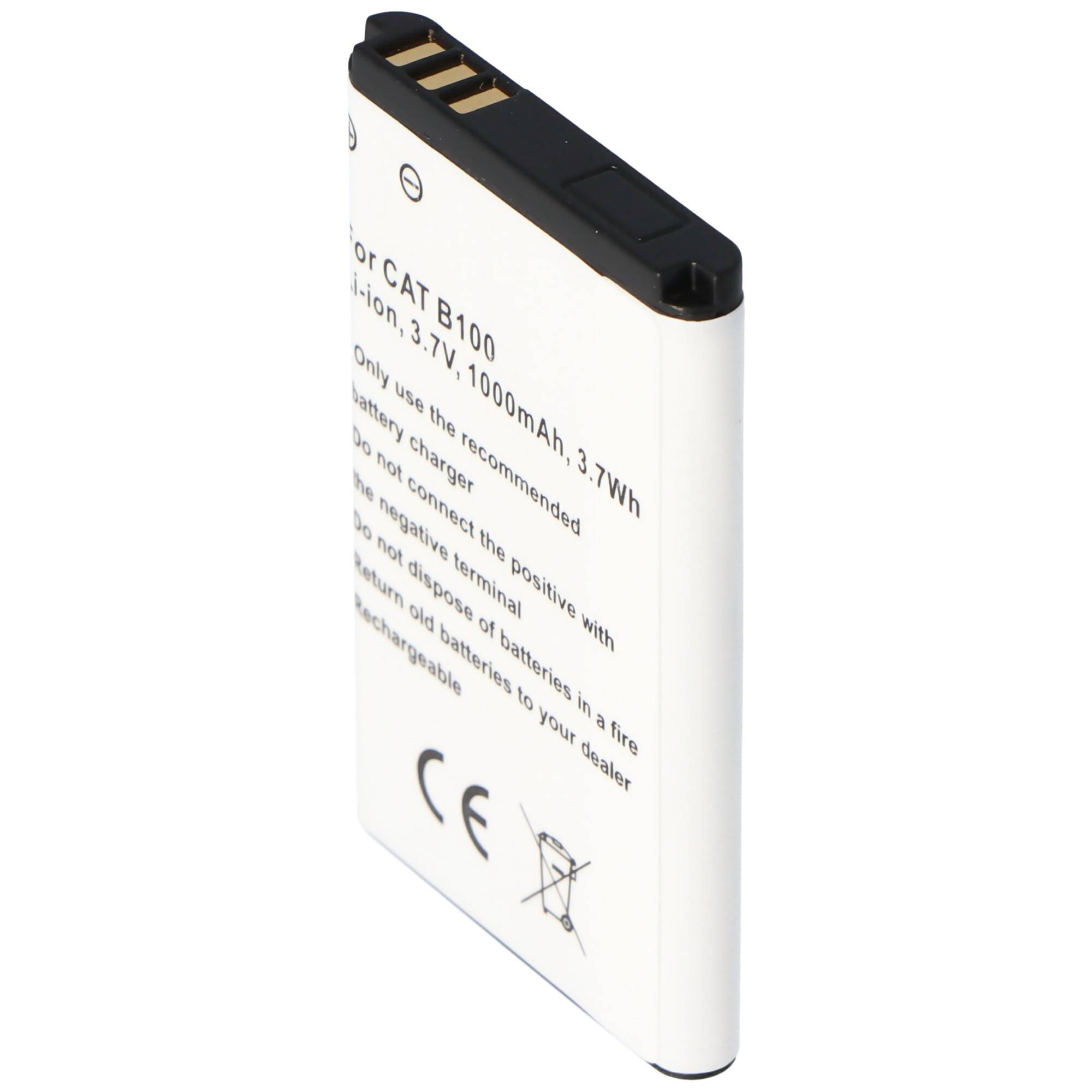 Akku passend für CAT B100, Li-Ion, 3,7V, 1000mAh, 3,7Wh