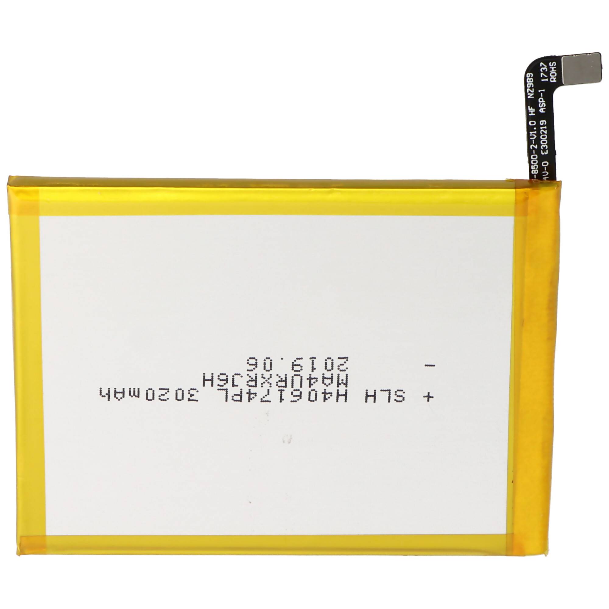 Akku passend für BQ Aquaris X, BQ 3100 Akku Li-Polymer, 3,8V, 3100mAh Abmessungen 70,7 x 61,6 x 4,0mm beachten