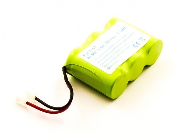 Akku passend für Schnurlos-Telefon Universal, Panasonic, Sanyo, Sony, NiMH, 3,6V, 300mAh
