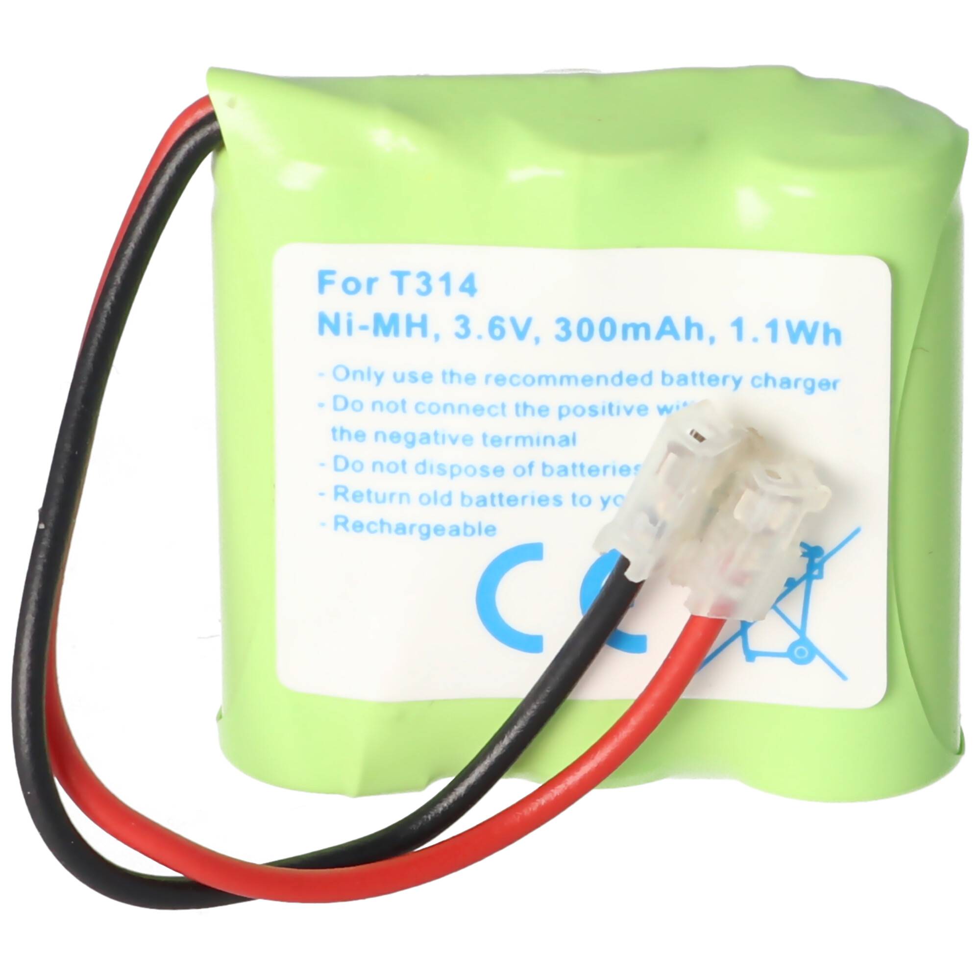 Akku passend für Schnurlos-Telefon Universal, AUDIOL, Sagem, NiMH, 3,6V, 300mAh