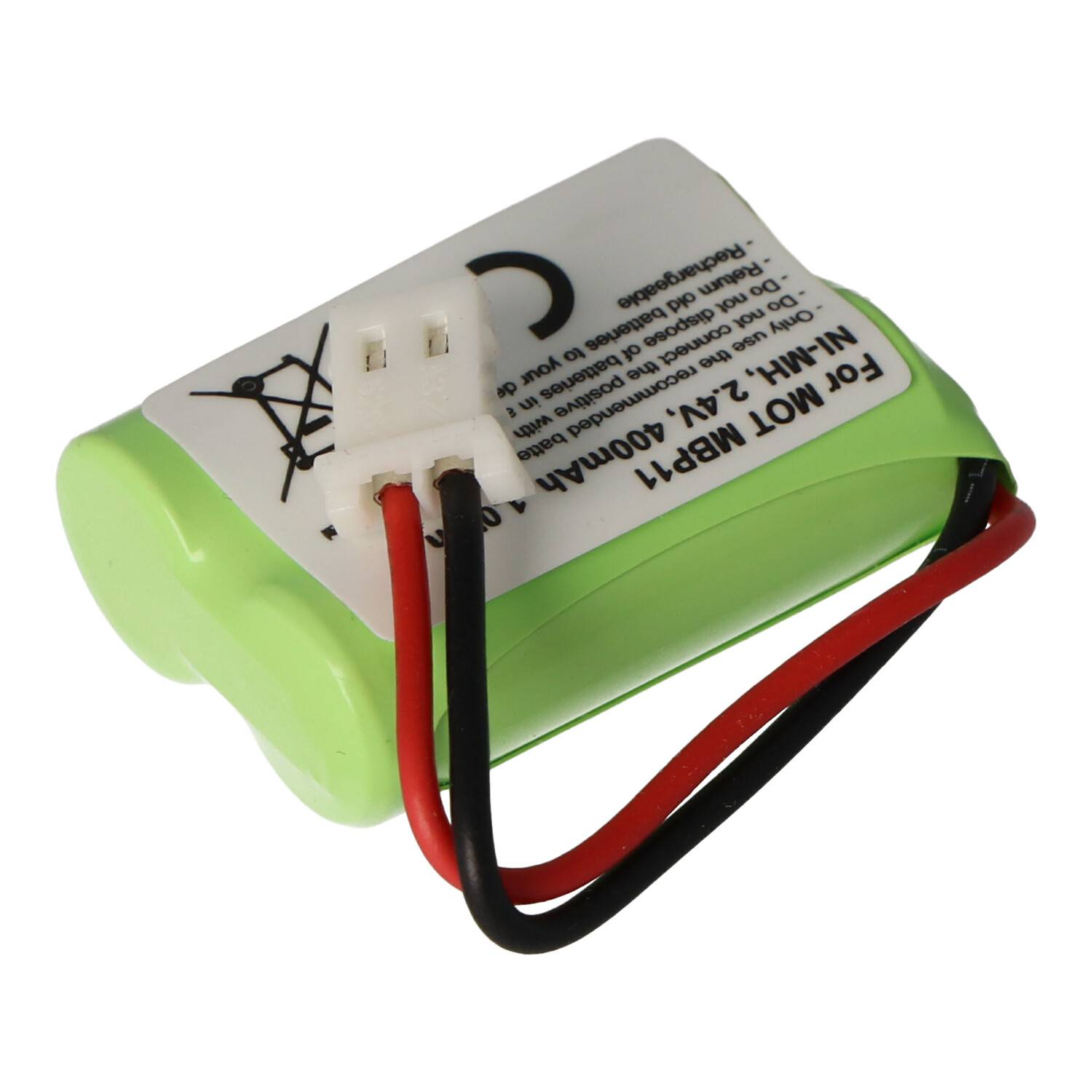 Akku passend für Motorola MBP11, NiMH, 2,4 Volt Akku BY1131