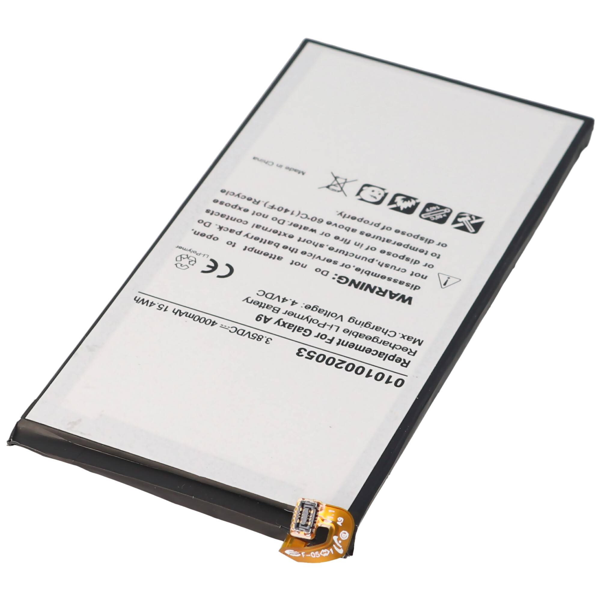 Akku passend für Samsung Galaxy A9 Akku Li-Polymer EB-BA900ABE 3,85V, 4000mAh 15,4Wh built-in ohne Werkzeug