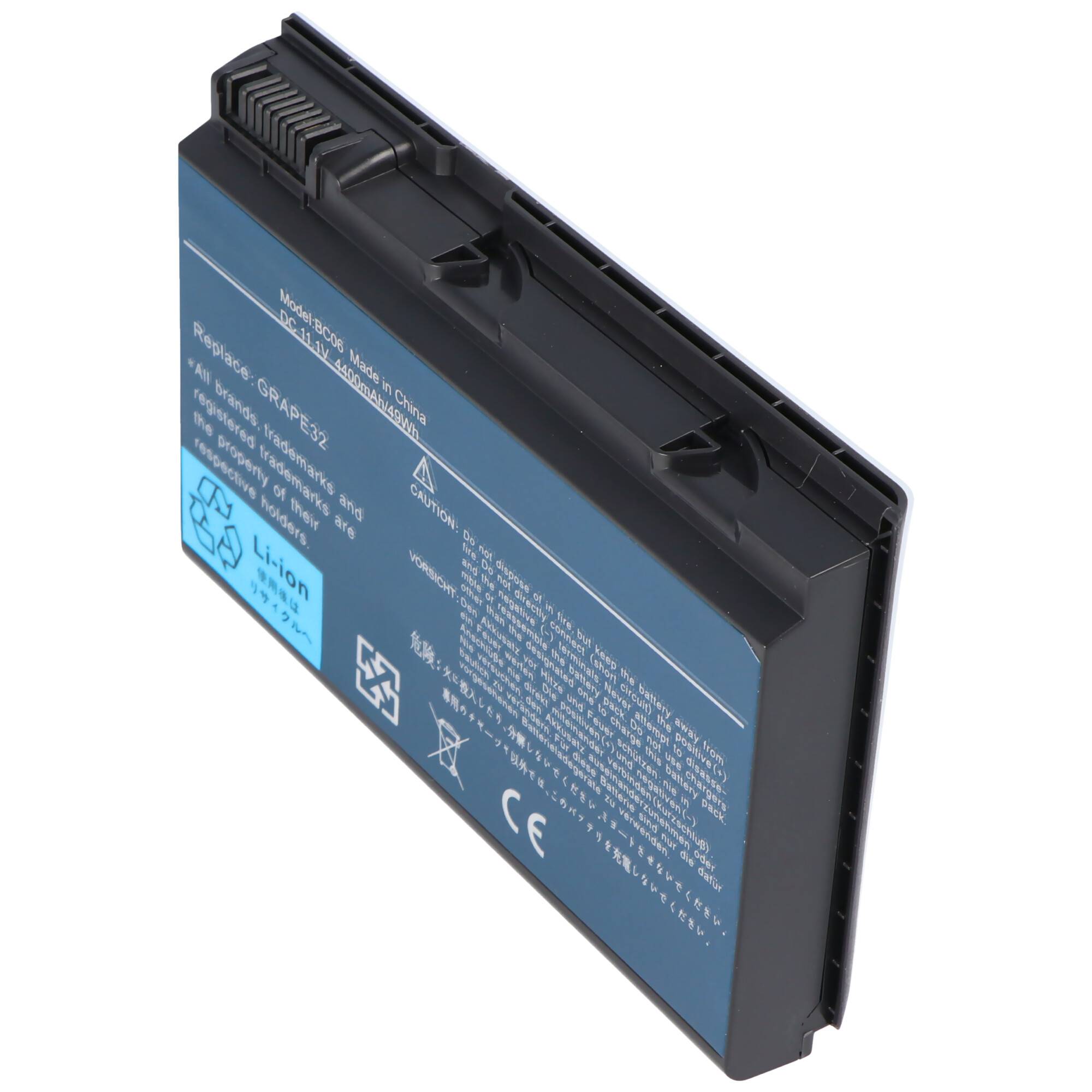 Akku passend für ACER TM 5310 series, Li-Ion, 11,1V, 4400mAh, 48,8Wh, black