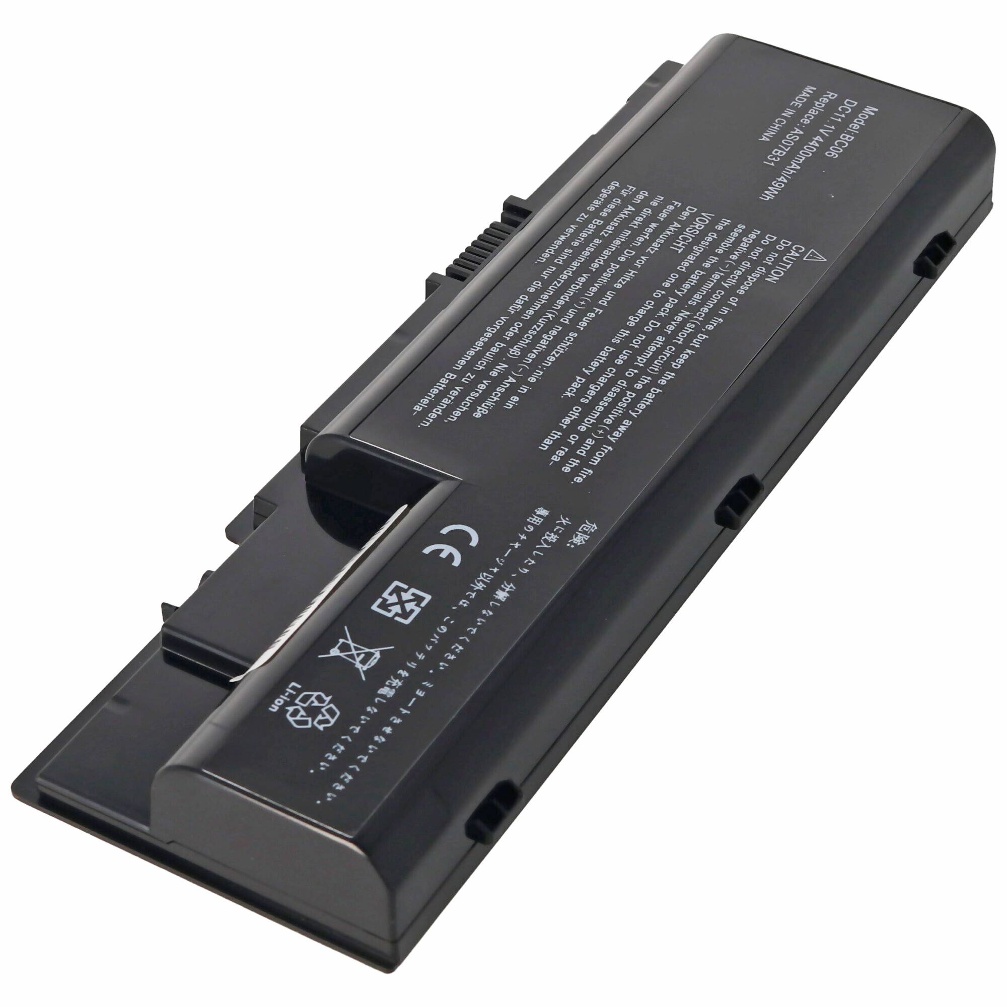 Akku passend für ACER Aspire 5310 series, 6530 series, Li-Ion, 11,1V, 4400mAh, 48,8Wh, black
