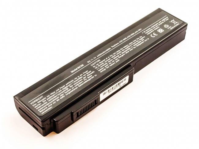 Akku passend für ASUS G50, M50, A32-M50, Li-Ion, 11,1V, 4400mAh, 48,8Wh, black