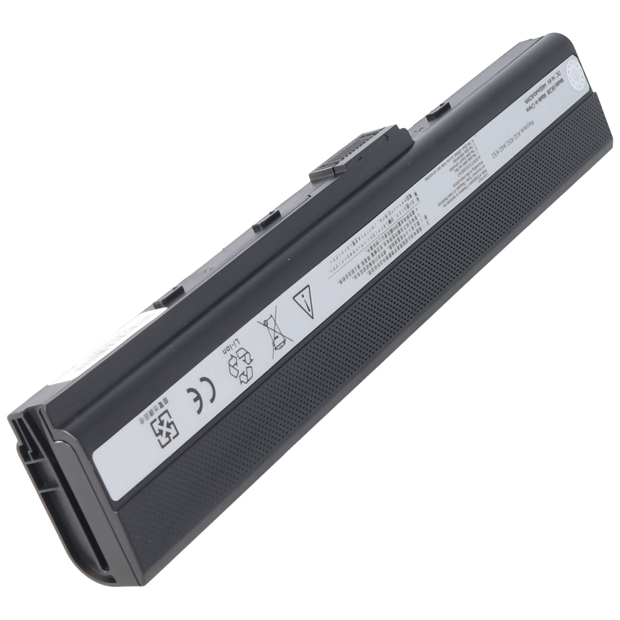 Akku passend für ASUS K42, K53, A32-K52, Li-Ion, 11,1V, 4400mAh