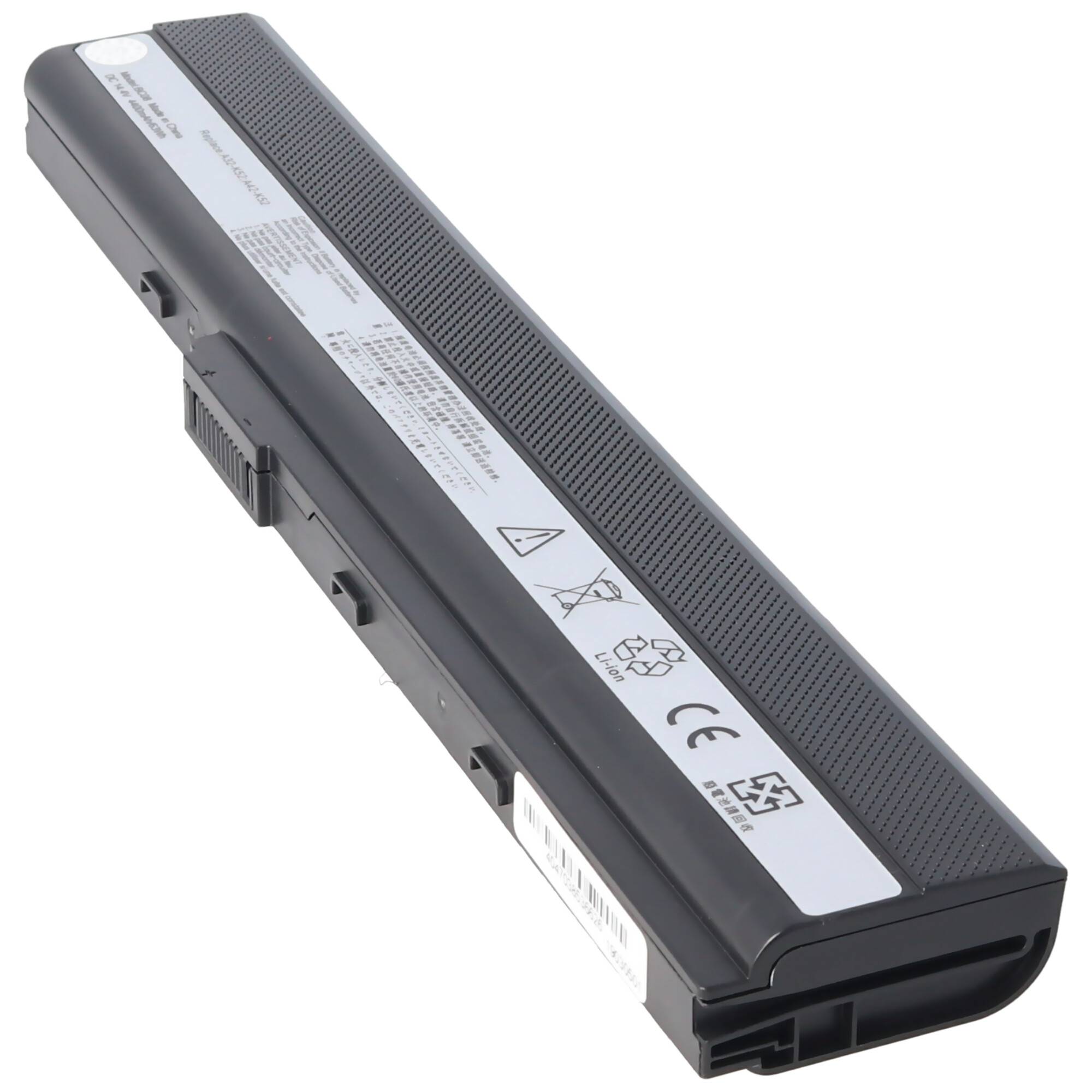 Akku passend für ASUS K42, K53, A32-K52, Li-Ion, 11,1V, 4400mAh