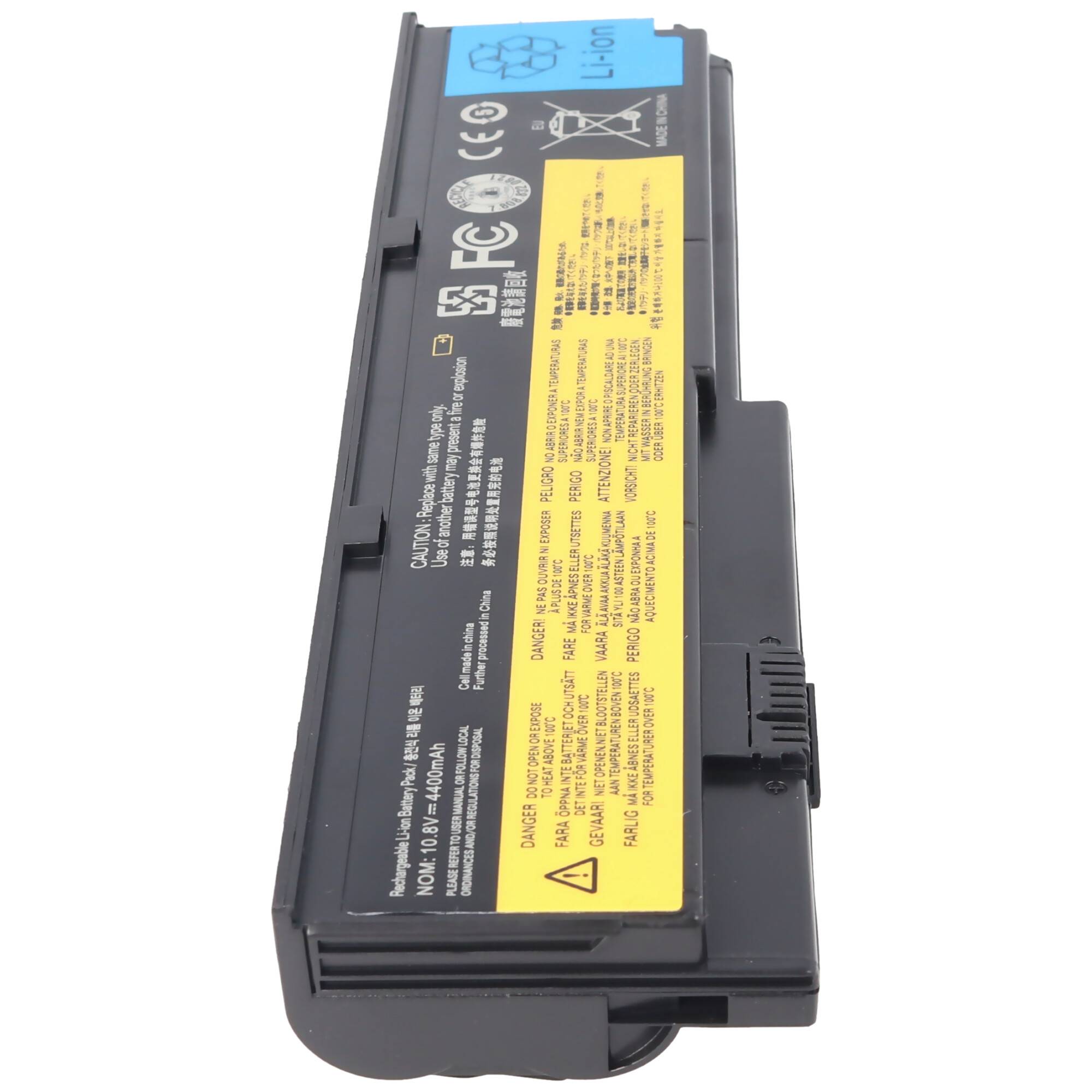Akku passend für Lenovo ThinkPad X200, Li-Ion, 10,8V, 4400mAh, 47,5Wh, black