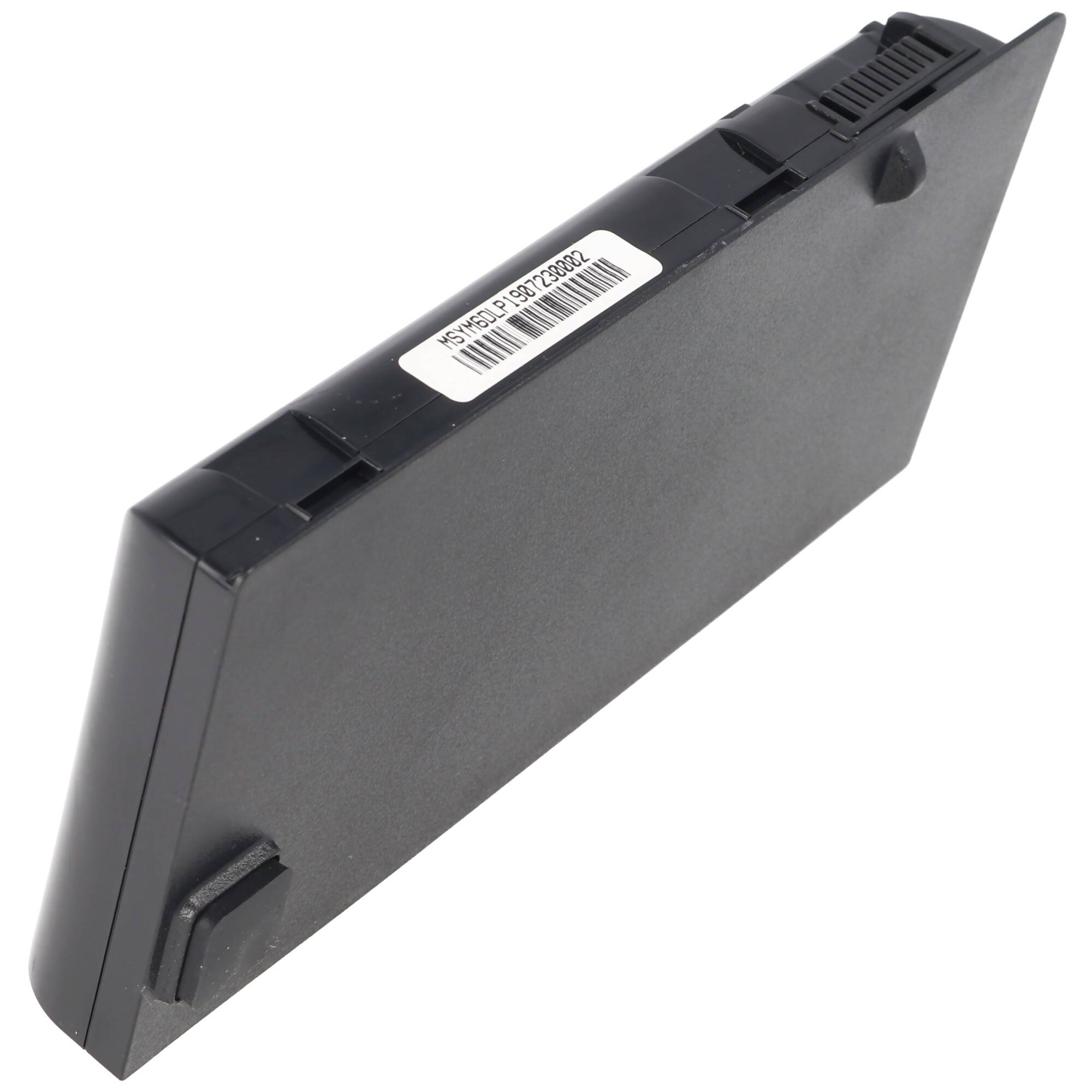 Akku passend für MSI GT660, Li-Ion, 11,1V, 6600mAh, 73,3Wh, black