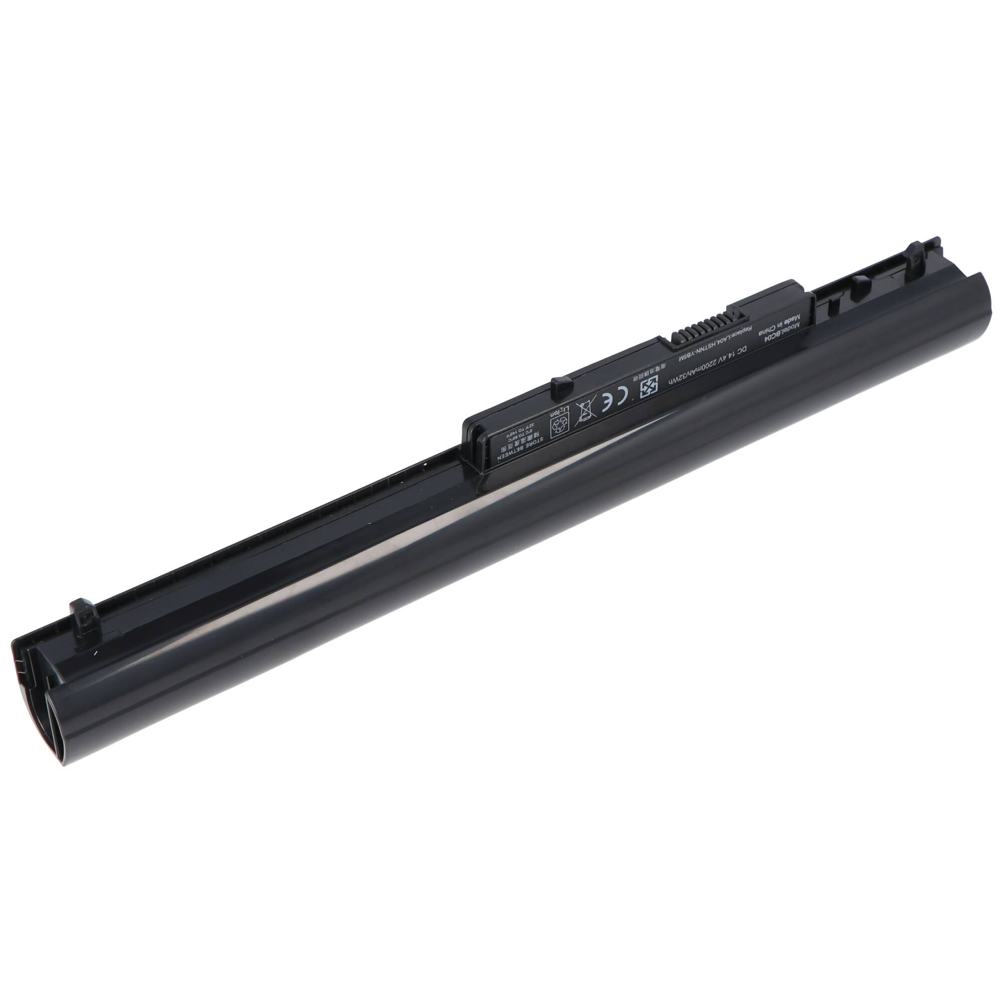 Akku passend für HP Pavilion TouchSmart 14, 15, Li-Ion, 14,8V, 2200mAh, 33Wh, black