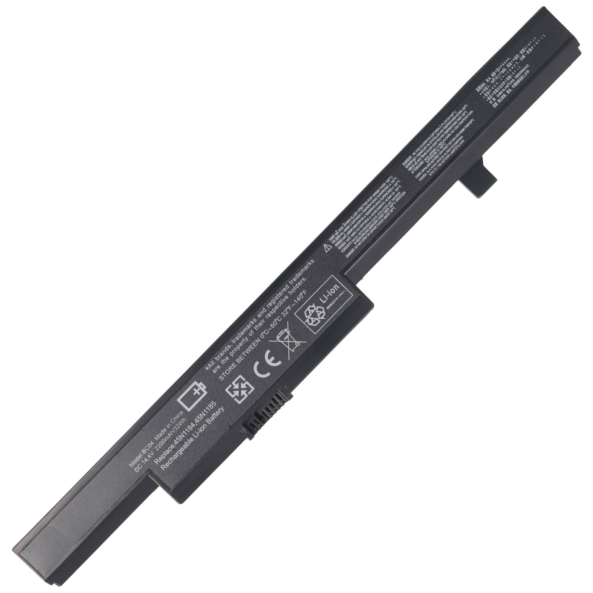 Akku passend für Lenovo B40, N40, N50, Li-Ion, 14,4V, 2200mAh, 31,7Wh, black