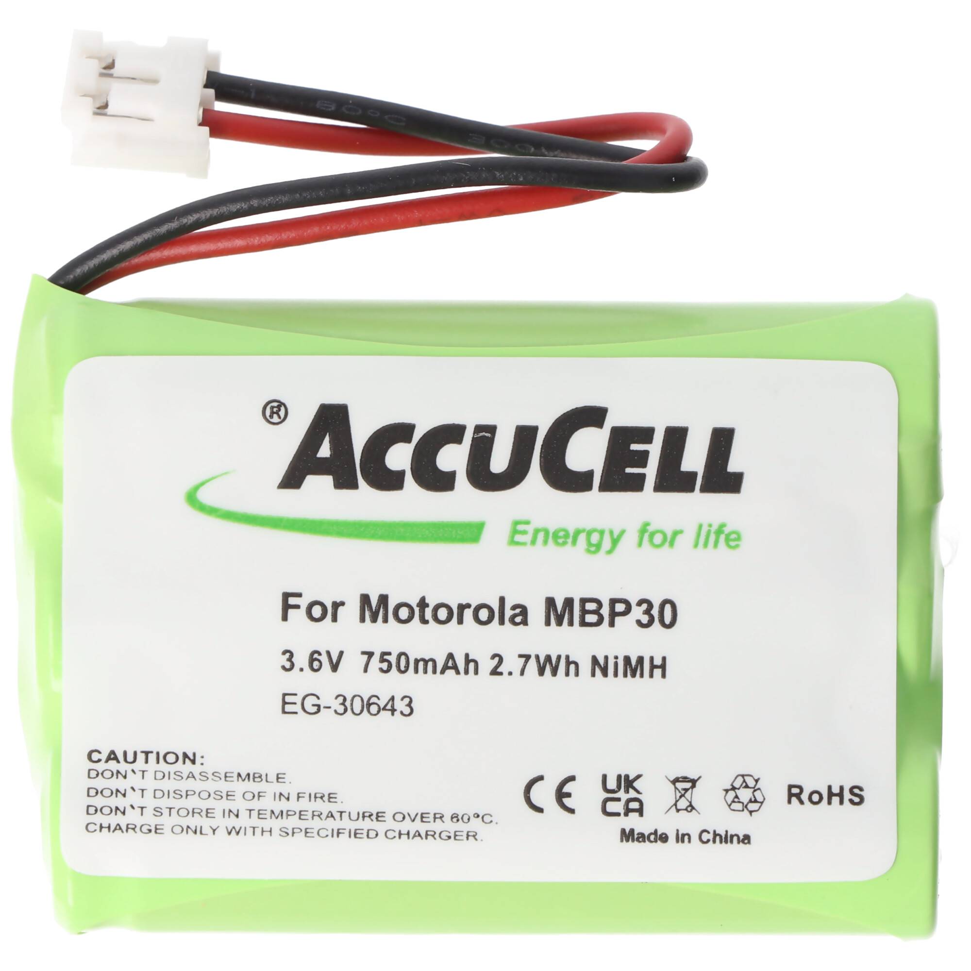 Akku passend für Motorola MBP30 NiMH 3,6V 700mAh Akkupack TFL3X44AAA650-CD77-01B