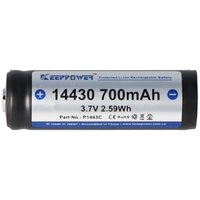 Keeppower 14430 - 700mAh, 3,7V Li-Ion-Akku geschützt Keeppower 14430 - 700mAh, 3,7V Li-Ion-Akku geschützt
