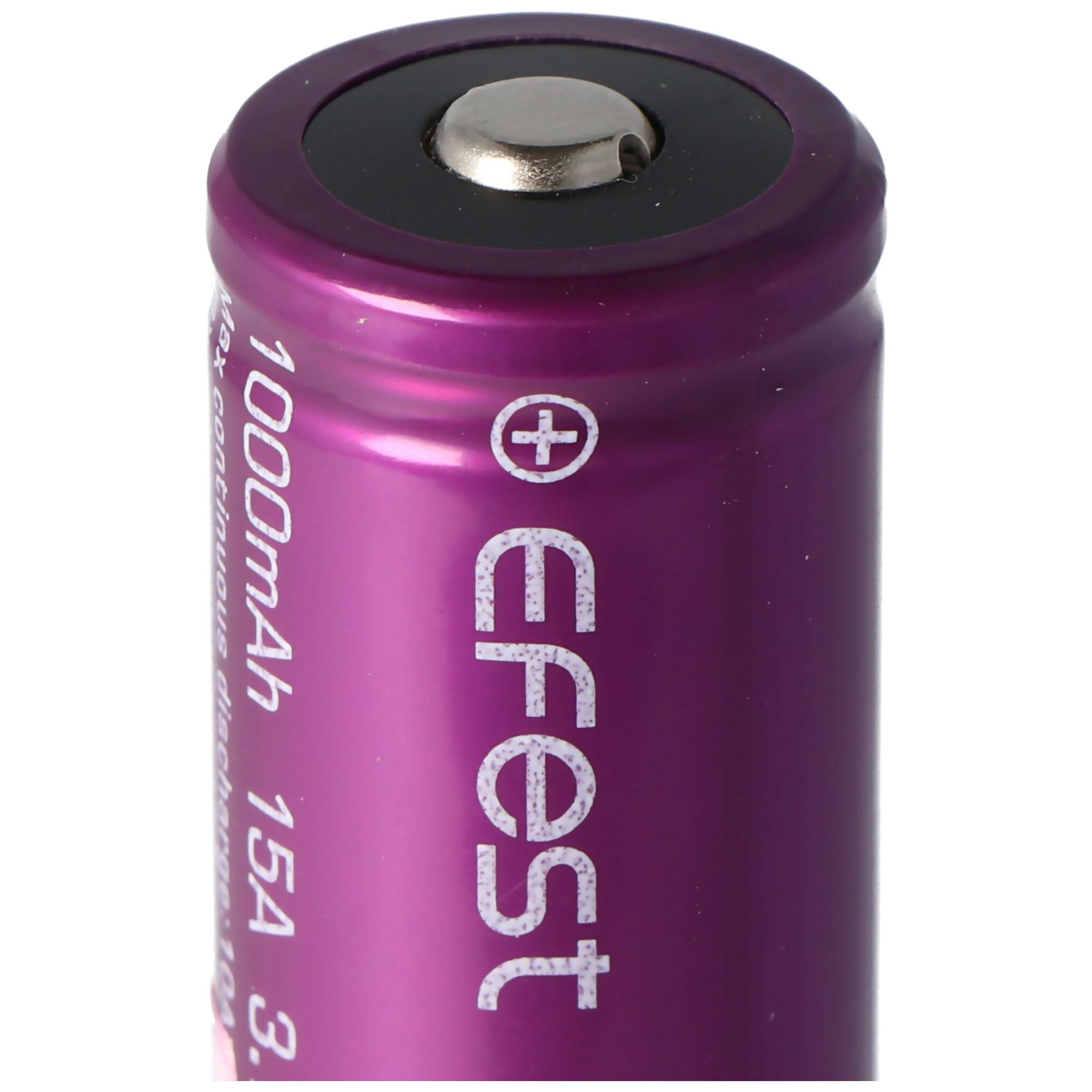 Efest Purple IMR18500, 1000mAh 3,7V, 50.10x19,3mm, Button Top, ungeschützt