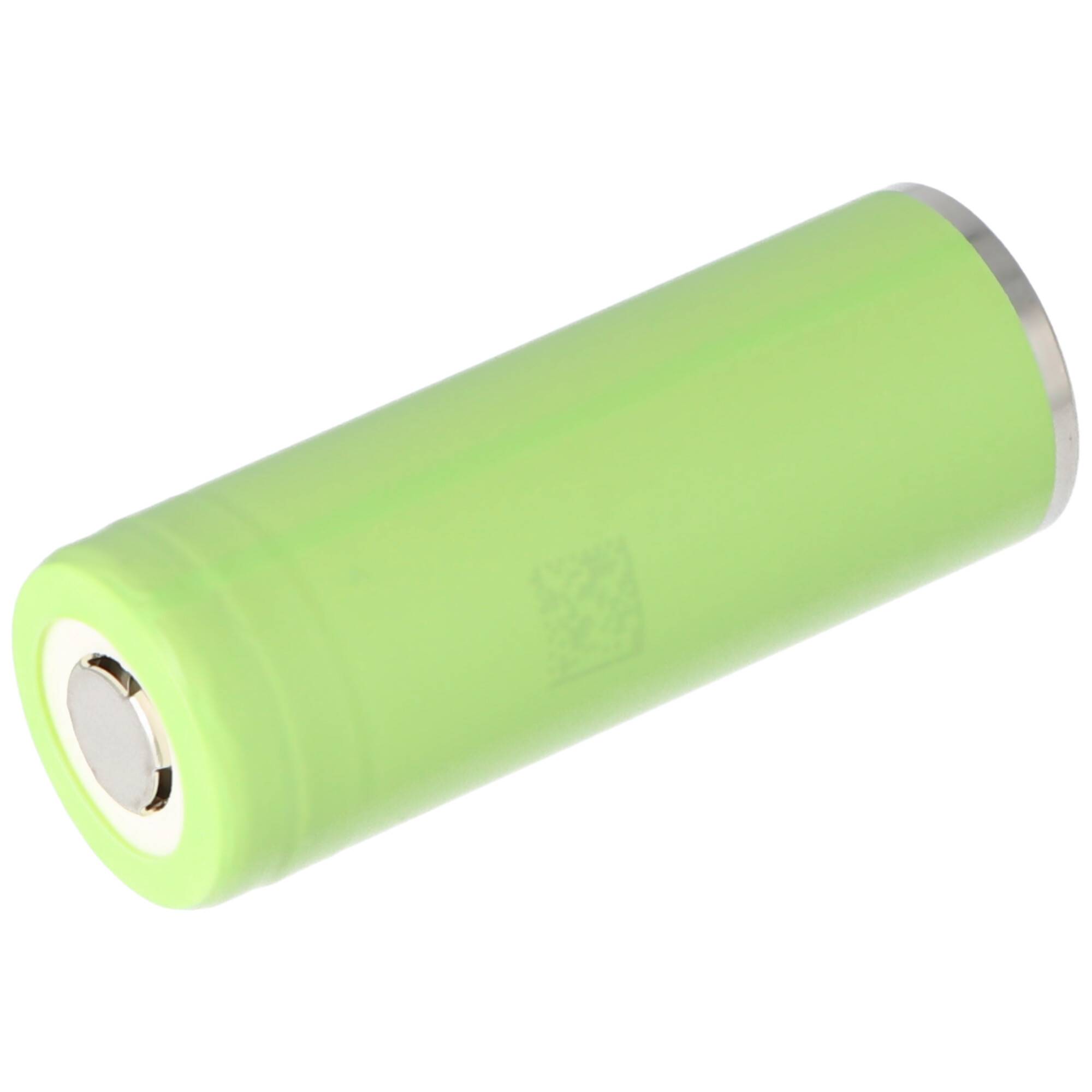 Panasonic NCR18500A 2040mAh 3,6V bis 3,7V min. 1900mAh max. 2040mAh Abmessungen 49,2x18,6mm Flat Top ohne Kopf