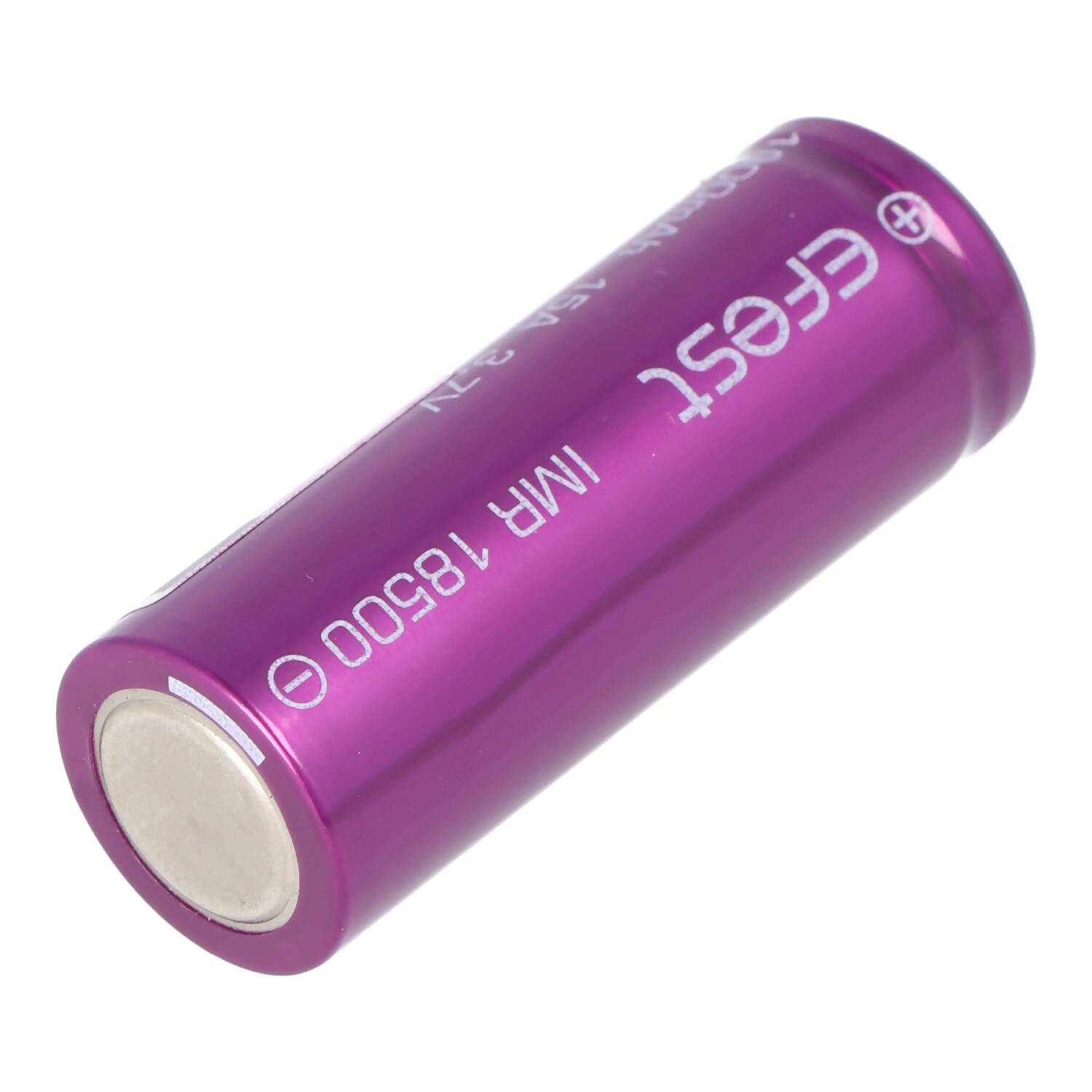 Efest Purple IMR18500 1000mAh 3,7V Pluspol flach, ungeschützt, Abmessungen 49,8x18,3mm