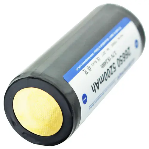 Keeppower 26650 5200mAh 3,6V bis 3,7V Li-Ion Akku PCB geschützt 69,5x26,8mm Keeppower 26650 5200mAh 3,6V bis 3,7V Li-Ion Akku PCB geschützt 69,5x26,8mm