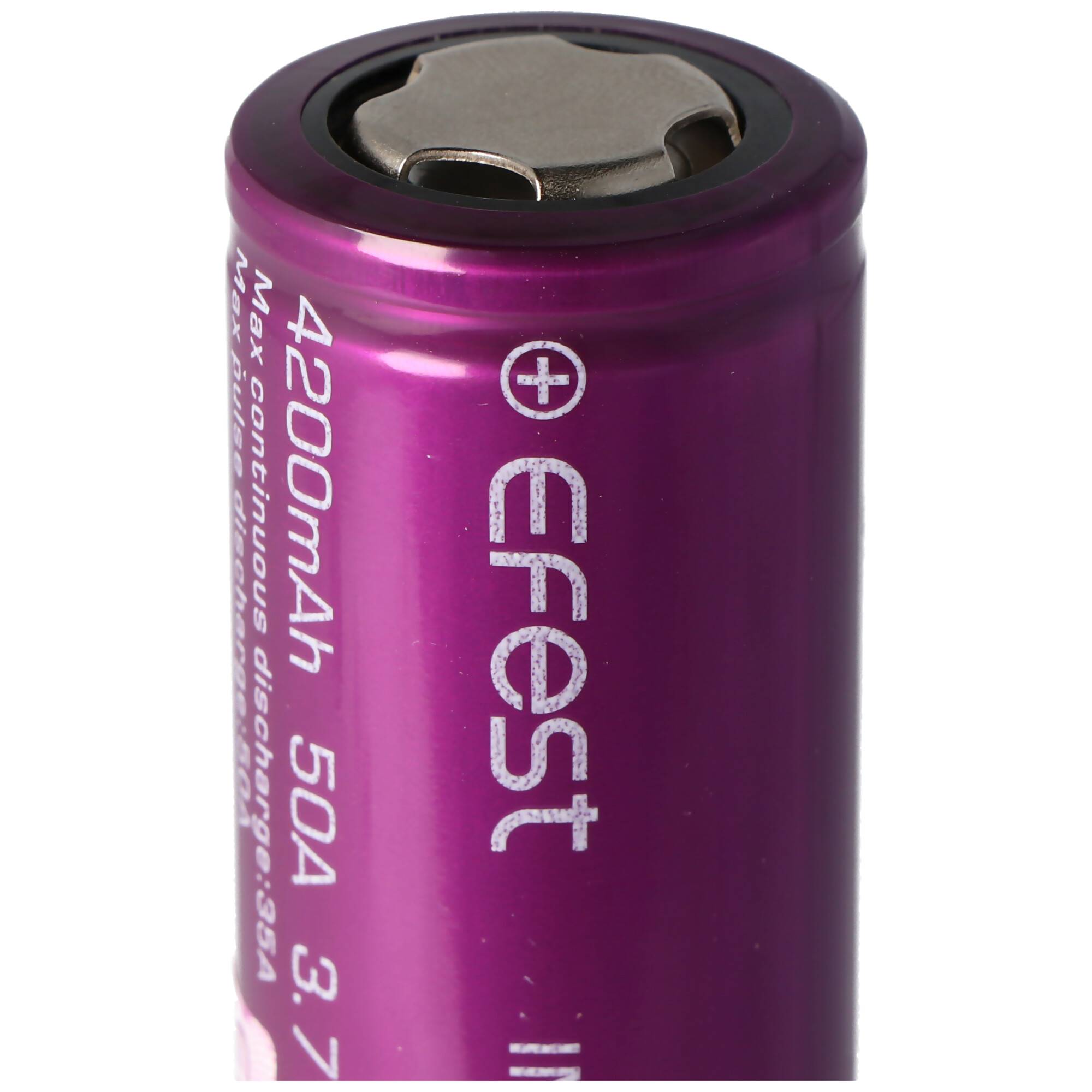 Efest Purple IMR26650 mit 4200mAh, 3,7V, Li-Ion-Akku (High Drain)