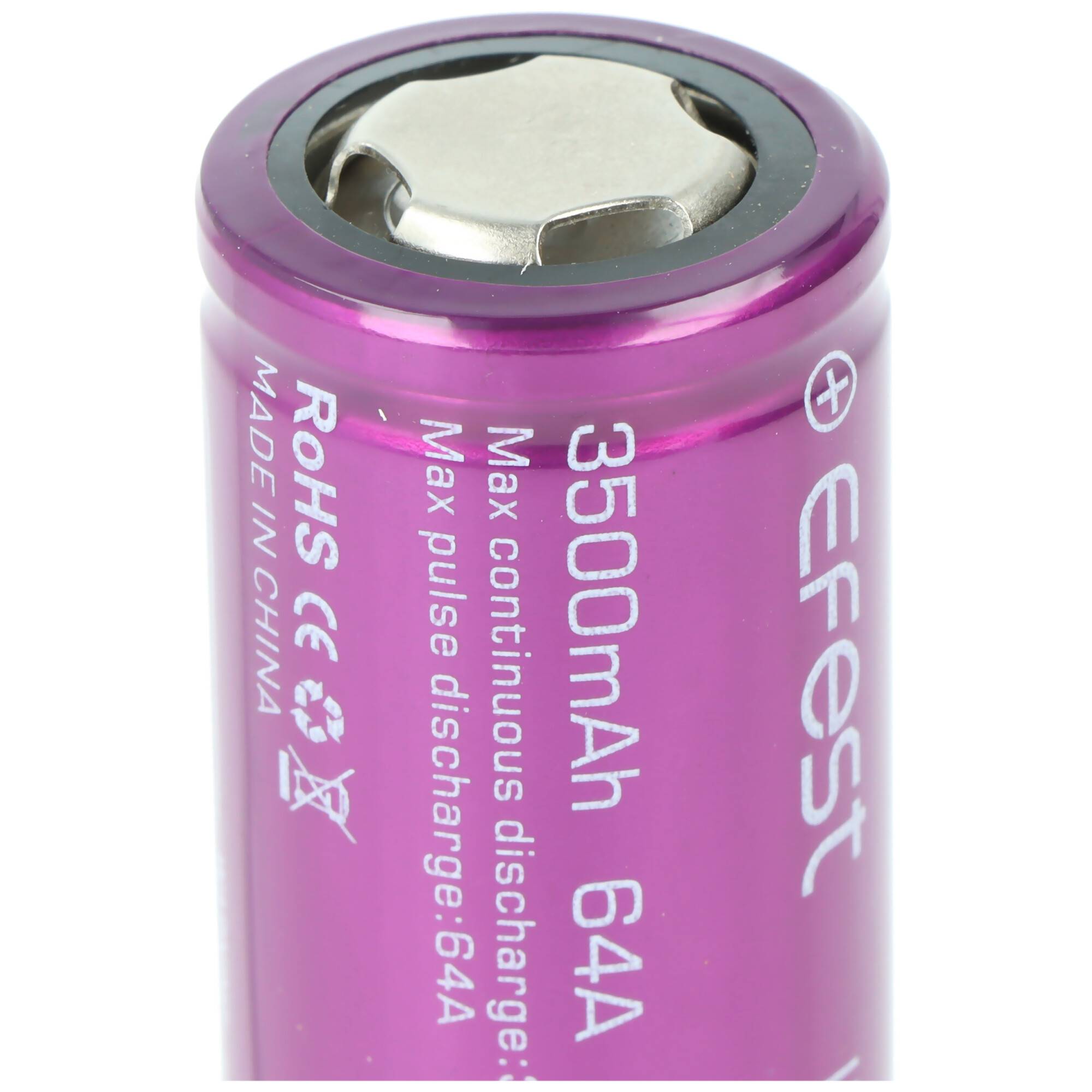 IMR26650 3500mAh 3,7V Li-Ion-Akku High Drain ungeschützt 26,2x66,2mm