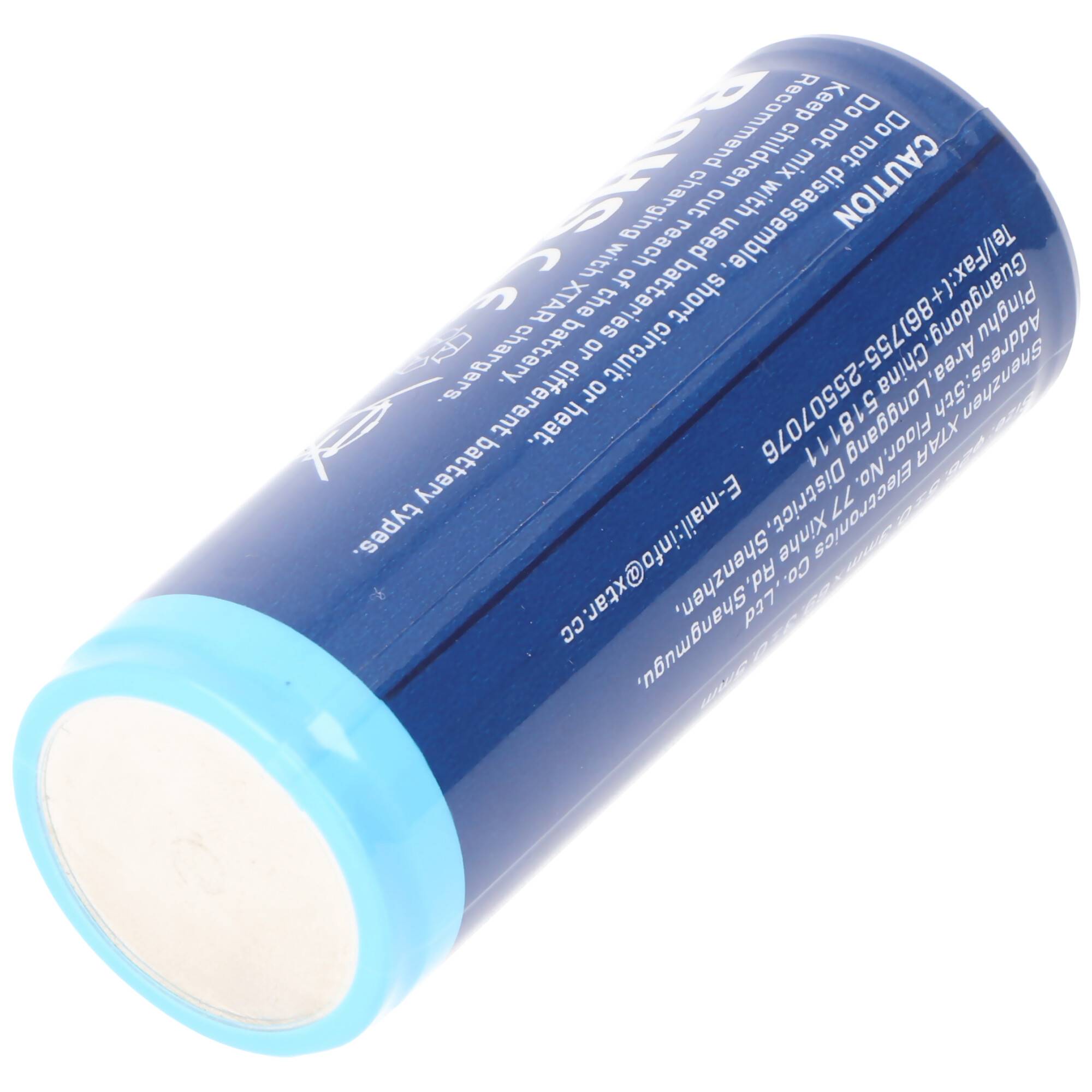 XTAR 26650 5200mAh, 3,6V - 3,7V Li-Ion Akku, PCB geschützt, Abmessungen 26,5x68,2mm