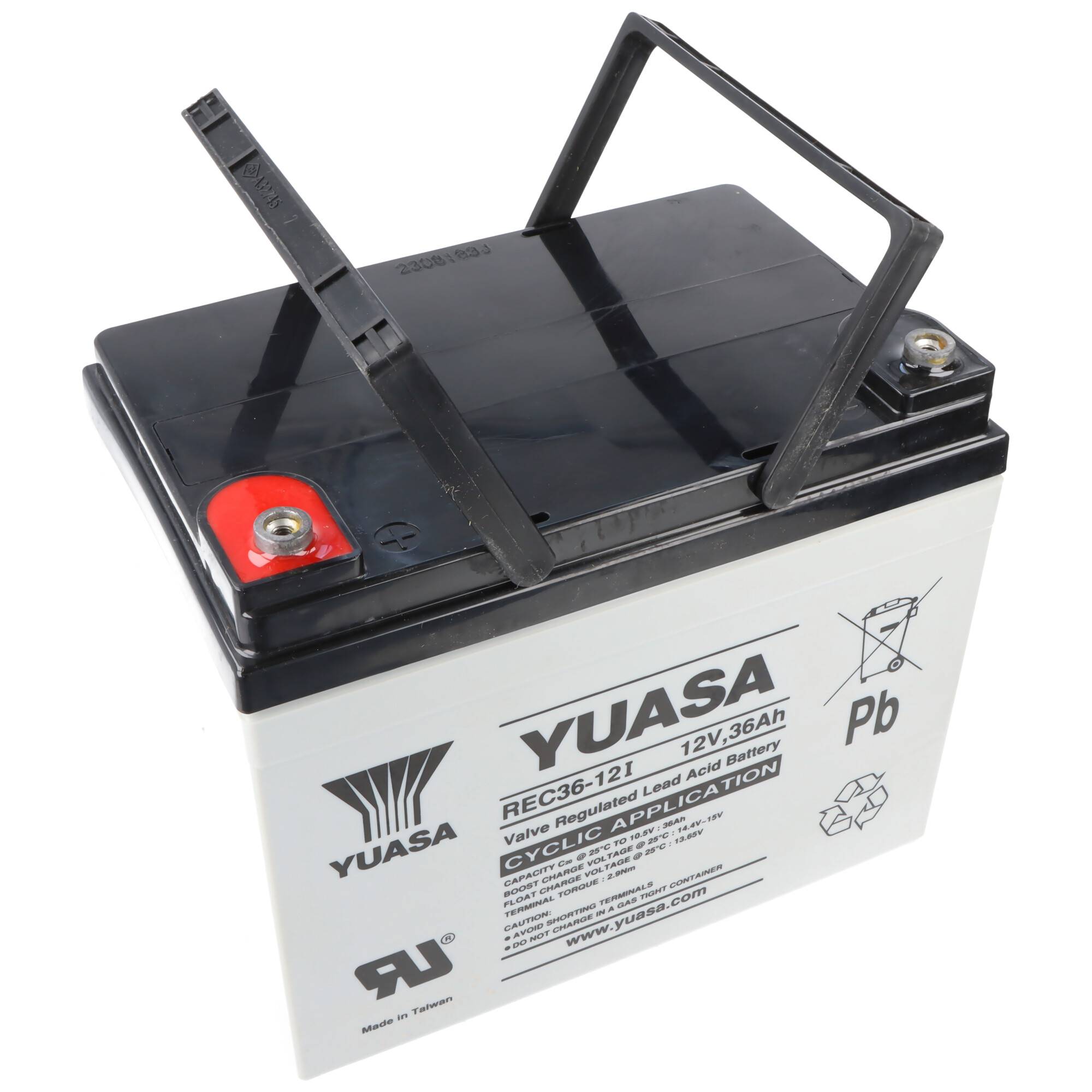 Yuasa REC36-12I, bauähnlich FGC23505 Cyclic Blei Akku mit M5 versenkter Schraubanschluss 12V, 35000mAh