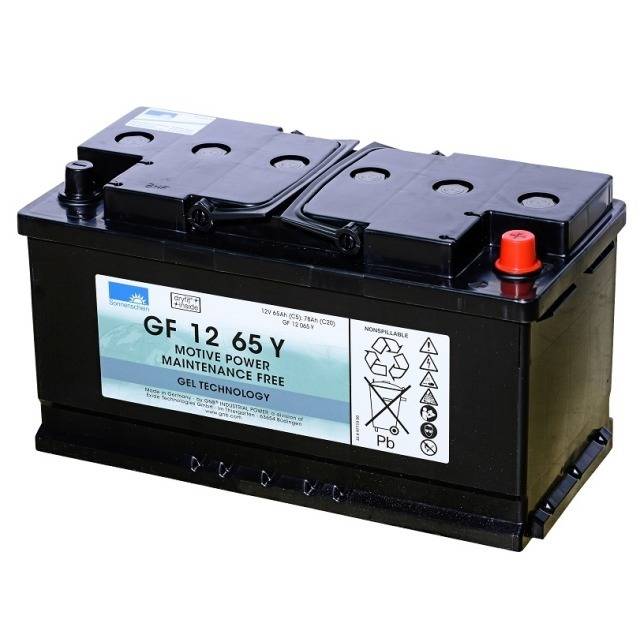 Exide Dryfit GF 12 065 Y Blei Akku mit A-Pol 12V, 65000mAh