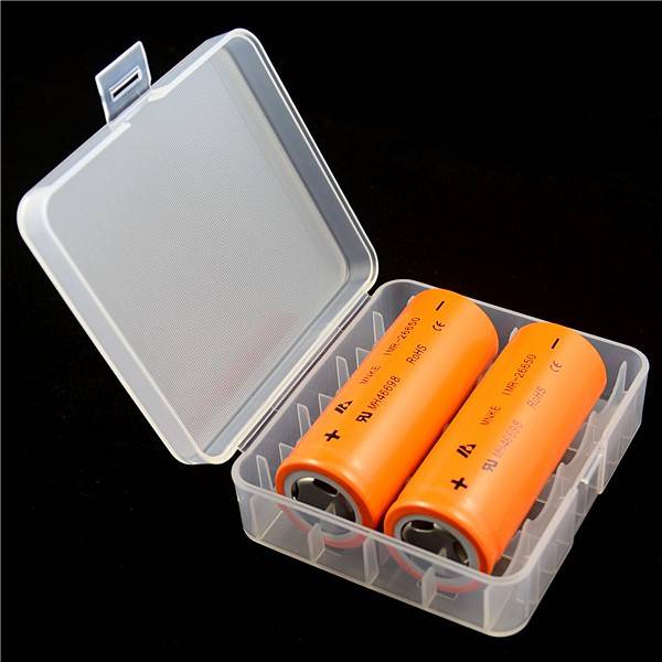 Aufbewahrungsbox D1 für 4x 18650 oder 2x 26650 Li-Ion-Akku max. 65,5mm, nicht passend für geschützte 18650 Akkus