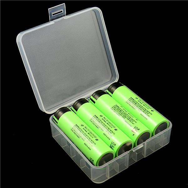 Aufbewahrungsbox D1 für 4x 18650 oder 2x 26650 Li-Ion-Akku max. 65,5mm, nicht passend für geschützte 18650 Akkus