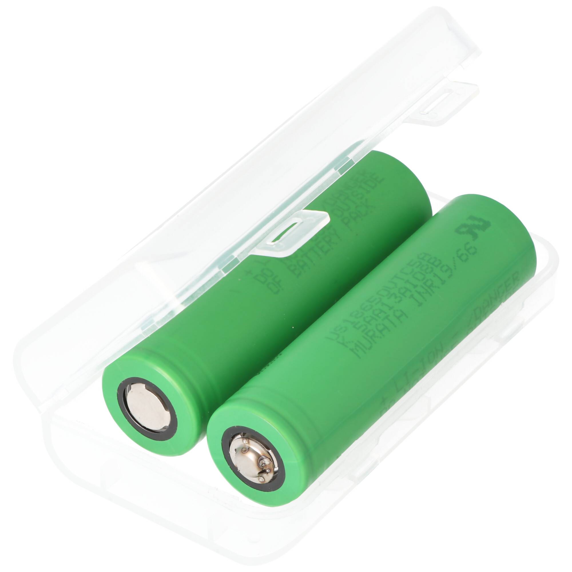 Keeppower Box für 2x 18650 transparent M3, nur geeignet für Akku bis max. 69,5mm