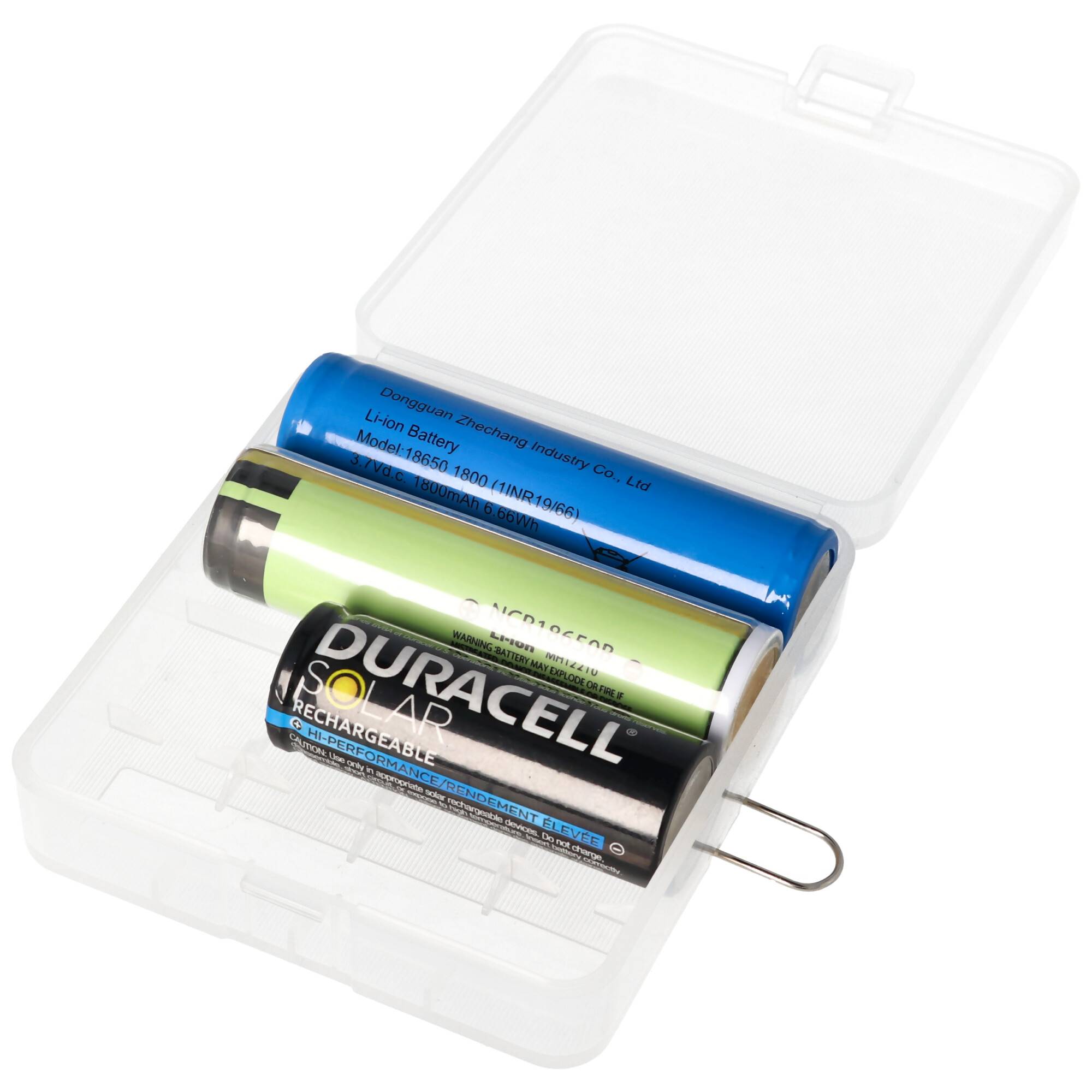 Aufbewahrungsbox für 4x 18650 Akkuzellen