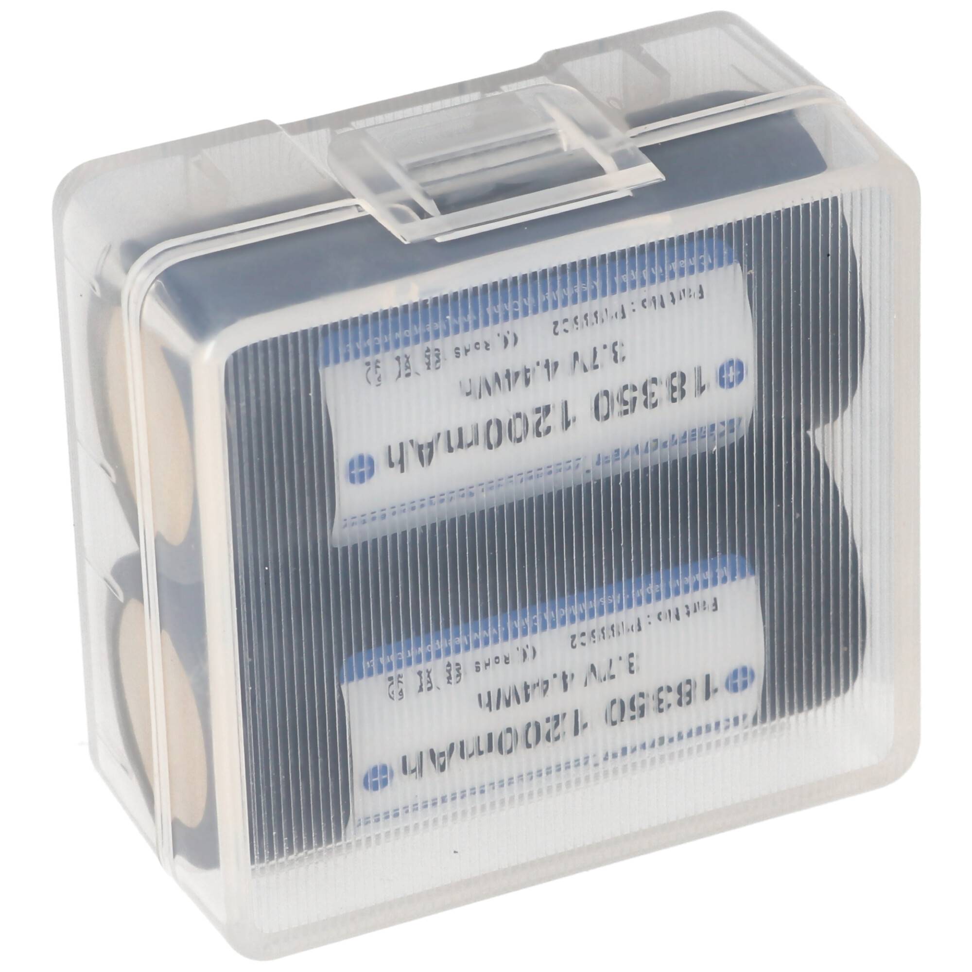 Soshine Akku Aufbewahrungsbox für 2x 18350 Akkus transparent