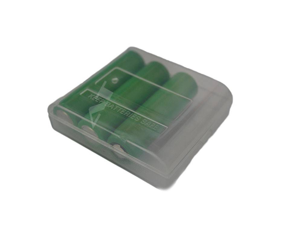 Plastikbox für 4x 14500 transparent (geschützt)