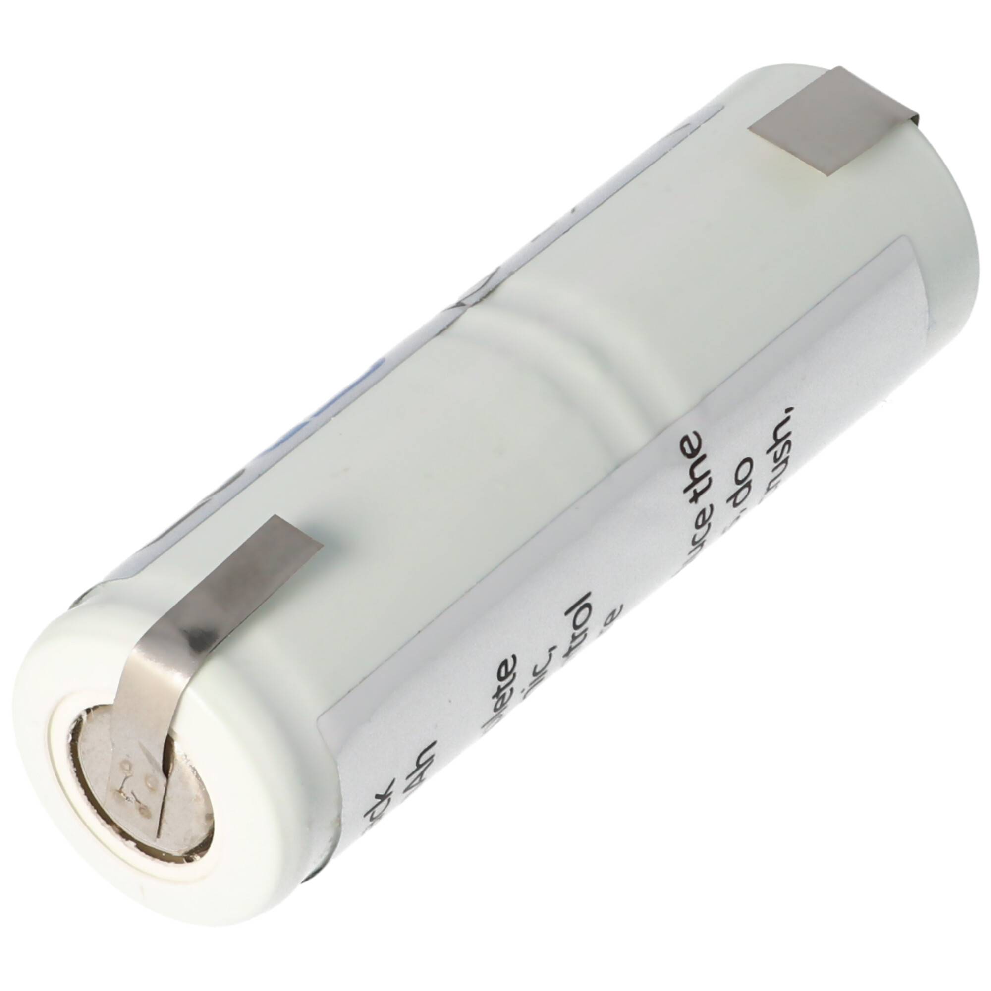 Akkupack NiMH 2,4V 1100mAh L1x2 GP110AFH mit Lötfahnen U-Form 10mm Überstand passend für Oral-B Sonic Complete