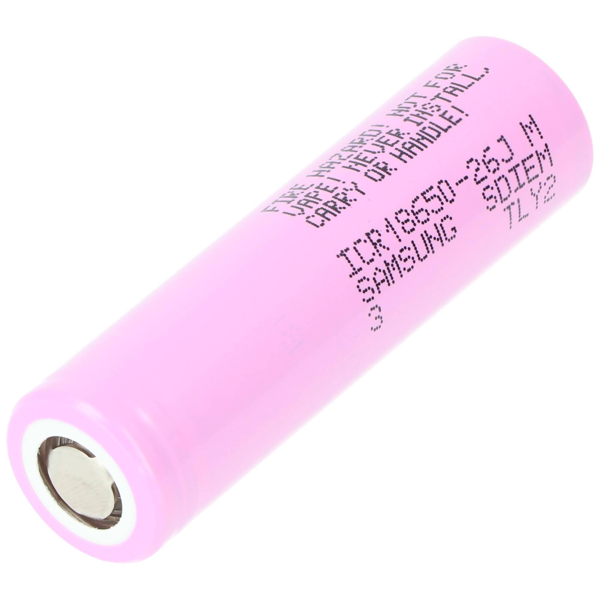 Samsung ICR18650-26J, 2600mAh, 3,6V - 3,7V ungeschützt Abmessungen 64,8x18,2mm beachten