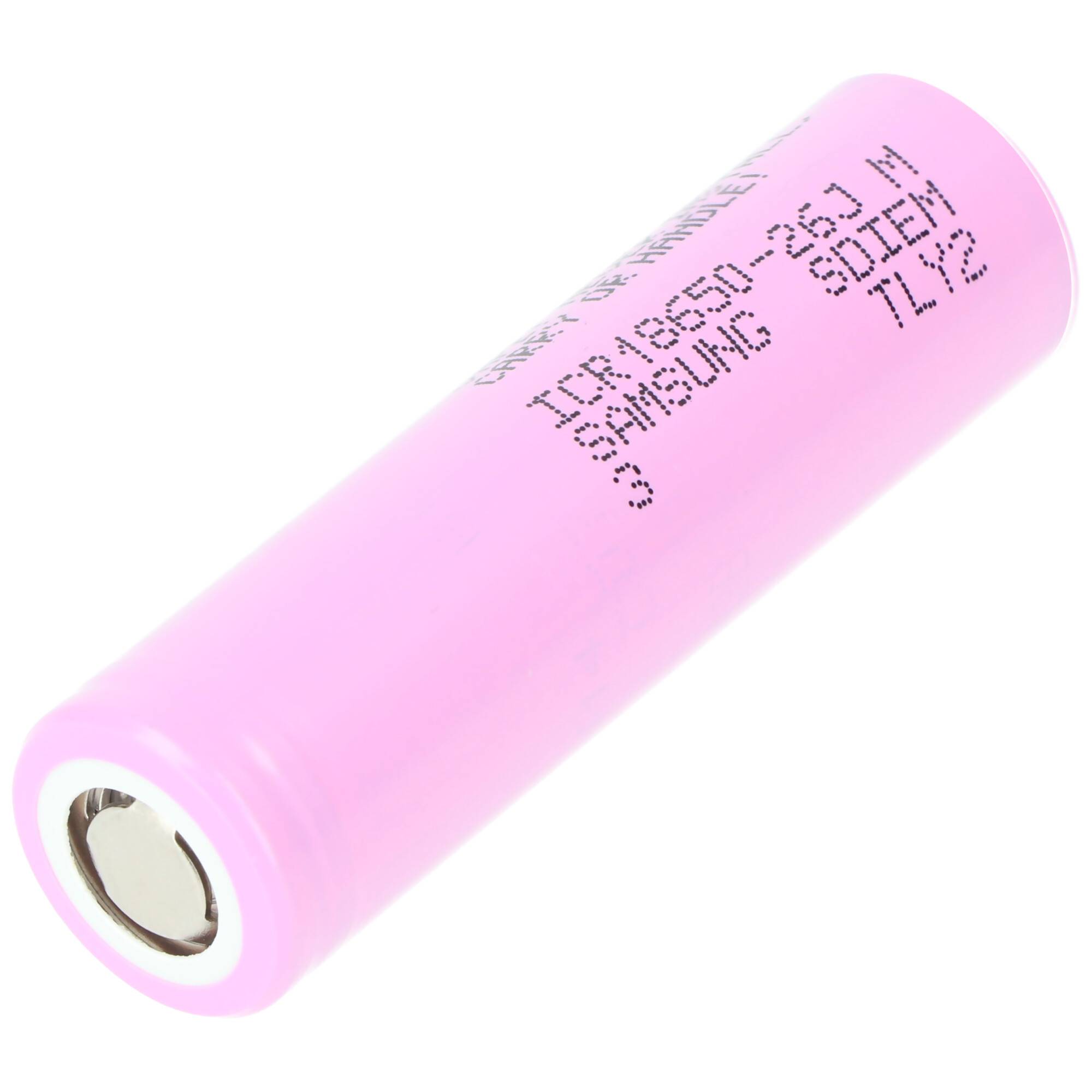 Samsung ICR18650-26J, 2600mAh, 3,6V - 3,7V ungeschützt Abmessungen 64,8x18,2mm beachten