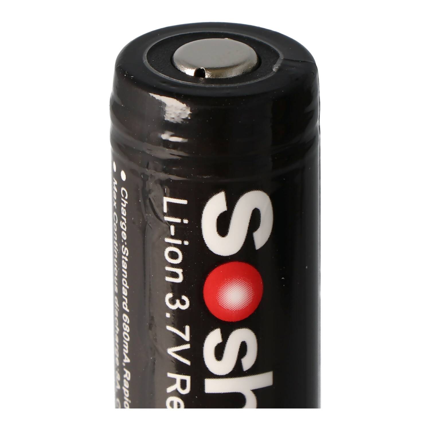 Soshine 18650 3400mAh 3,6V, 3,7V Li-Ion-Akku 68,2x18,45mm PCB geschützt Panasonic Zelle